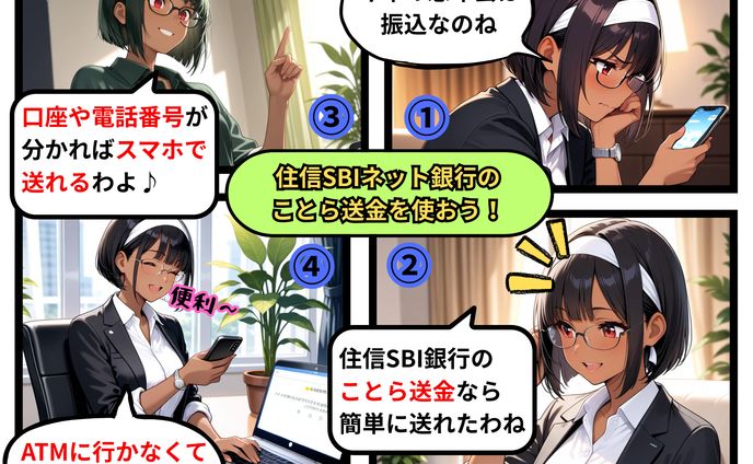 住信SBIネット銀行のことら送金を使おう！