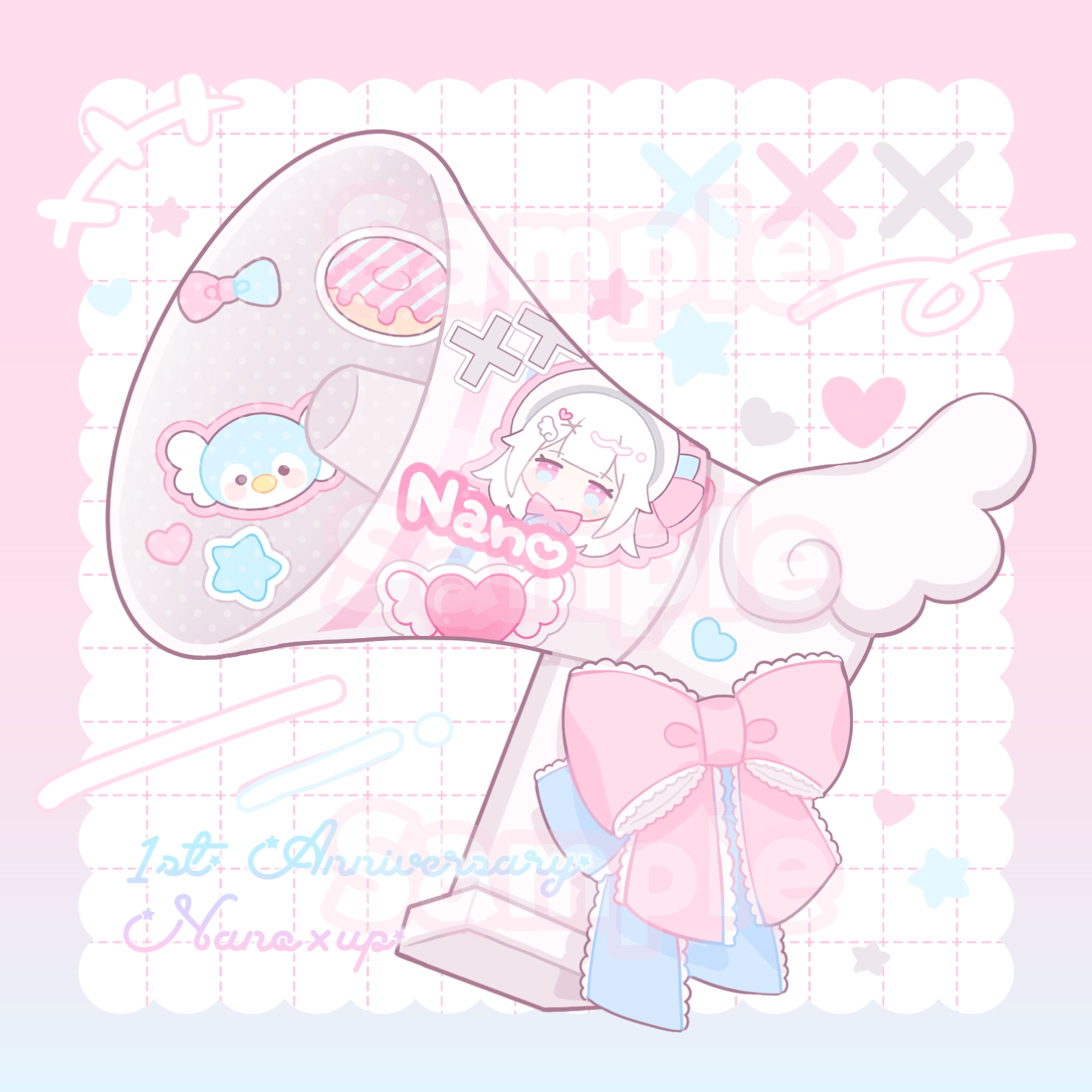 【work】Nano✖︎up様 1st Anniversary 記念グッズイラスト-1