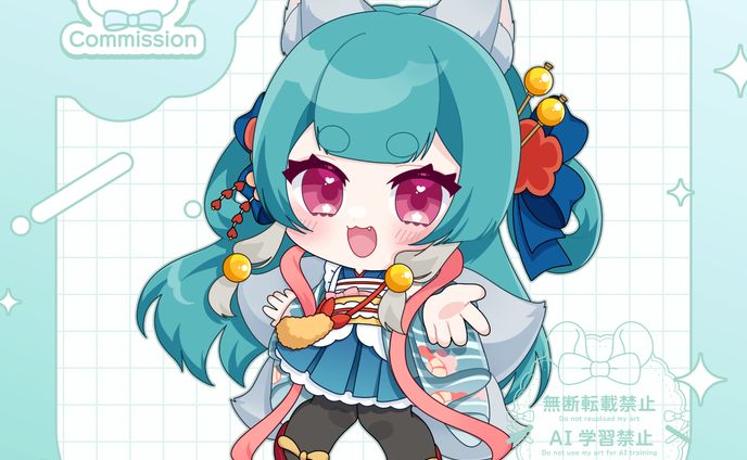 大神朱璃様_デフォルメ