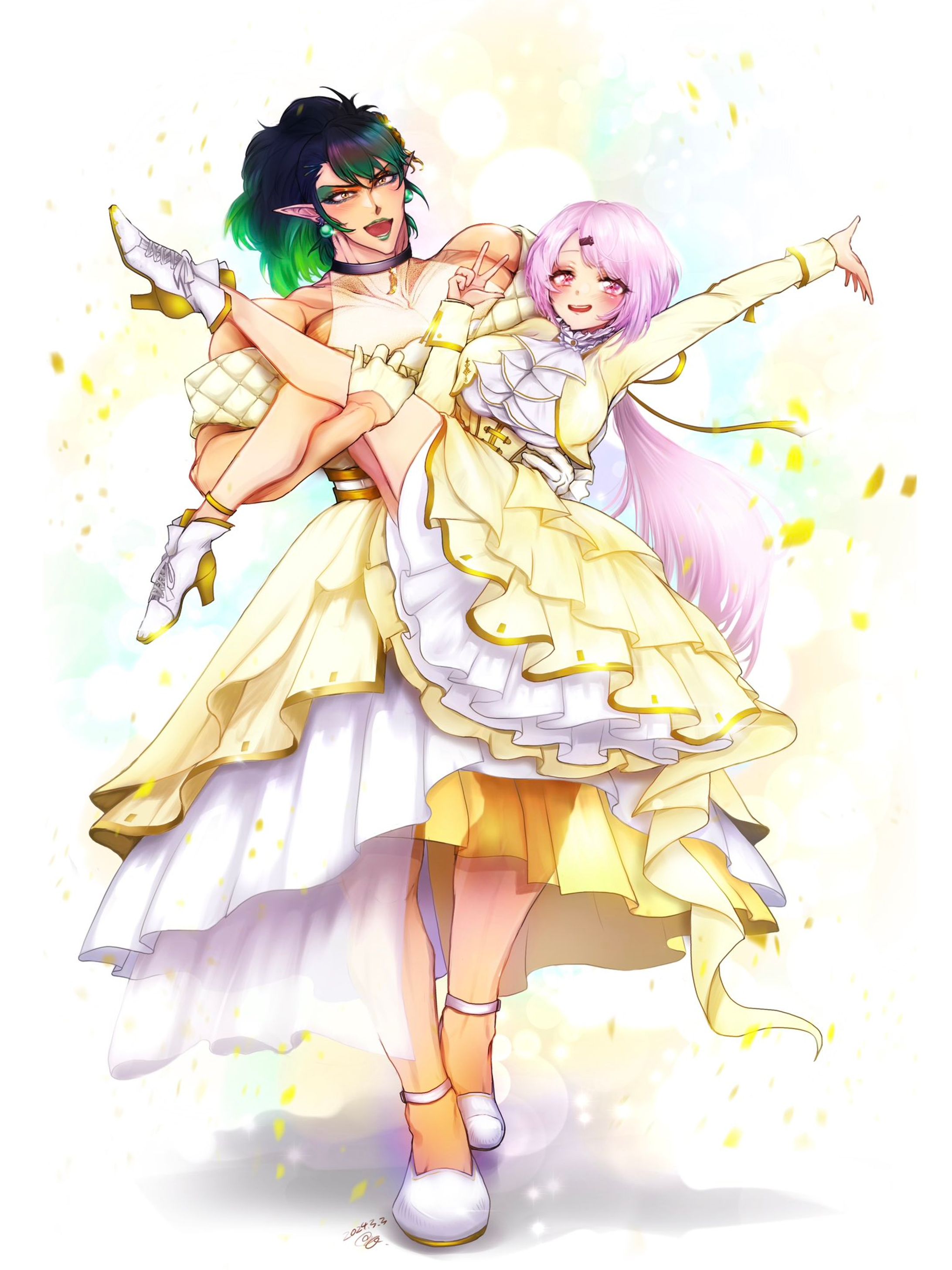 ファンアート：花畑チャイカ＆椎名唯華-1