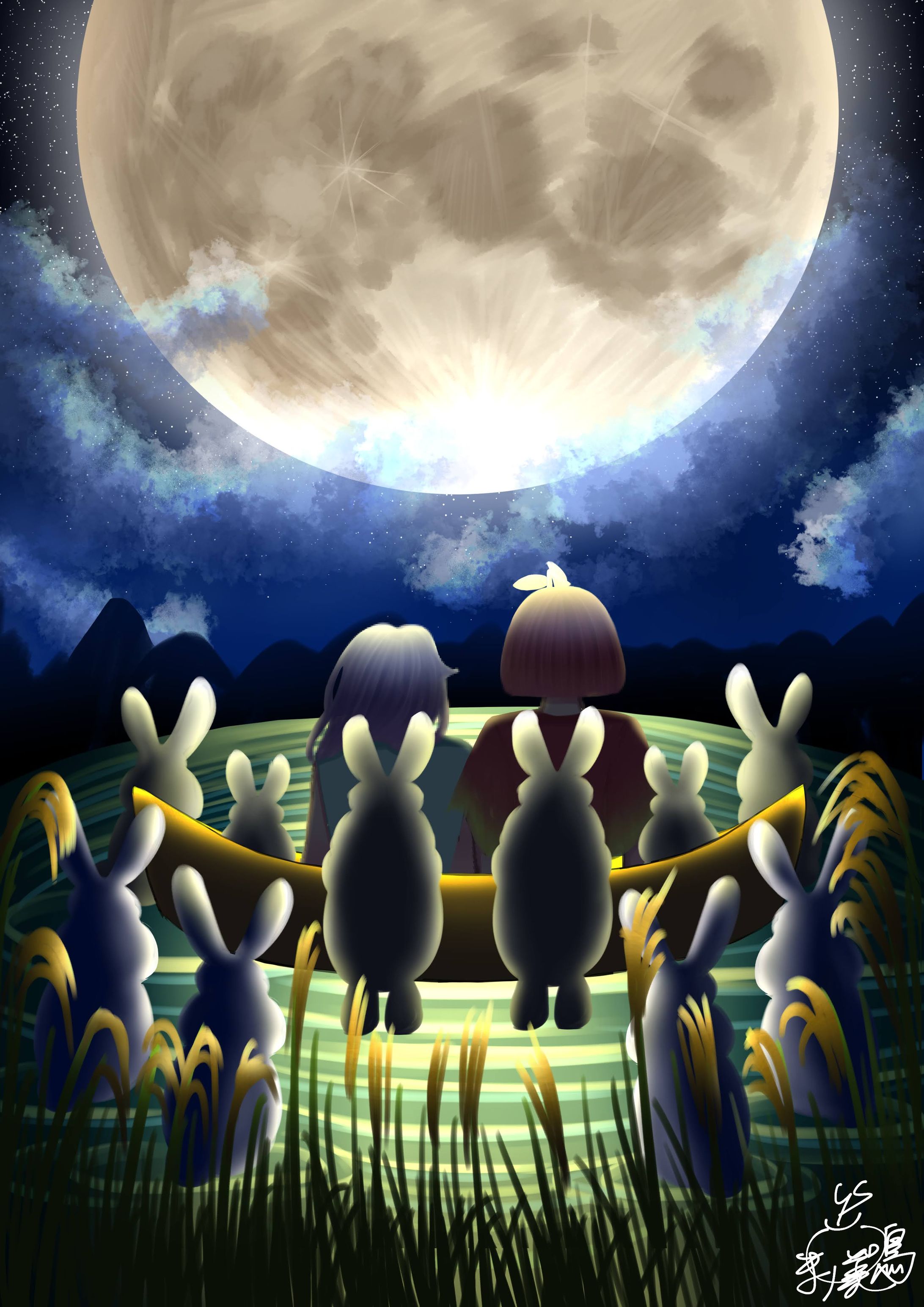 【うちの子創作】月見日和-1