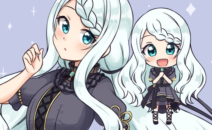 Vtuber 白羽うるみ様 衣装デザイン