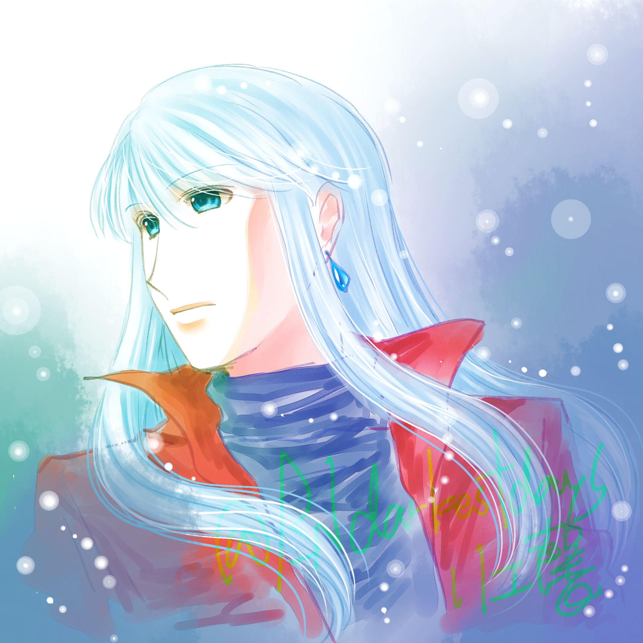 【自創作】OC（長髪男子）-1