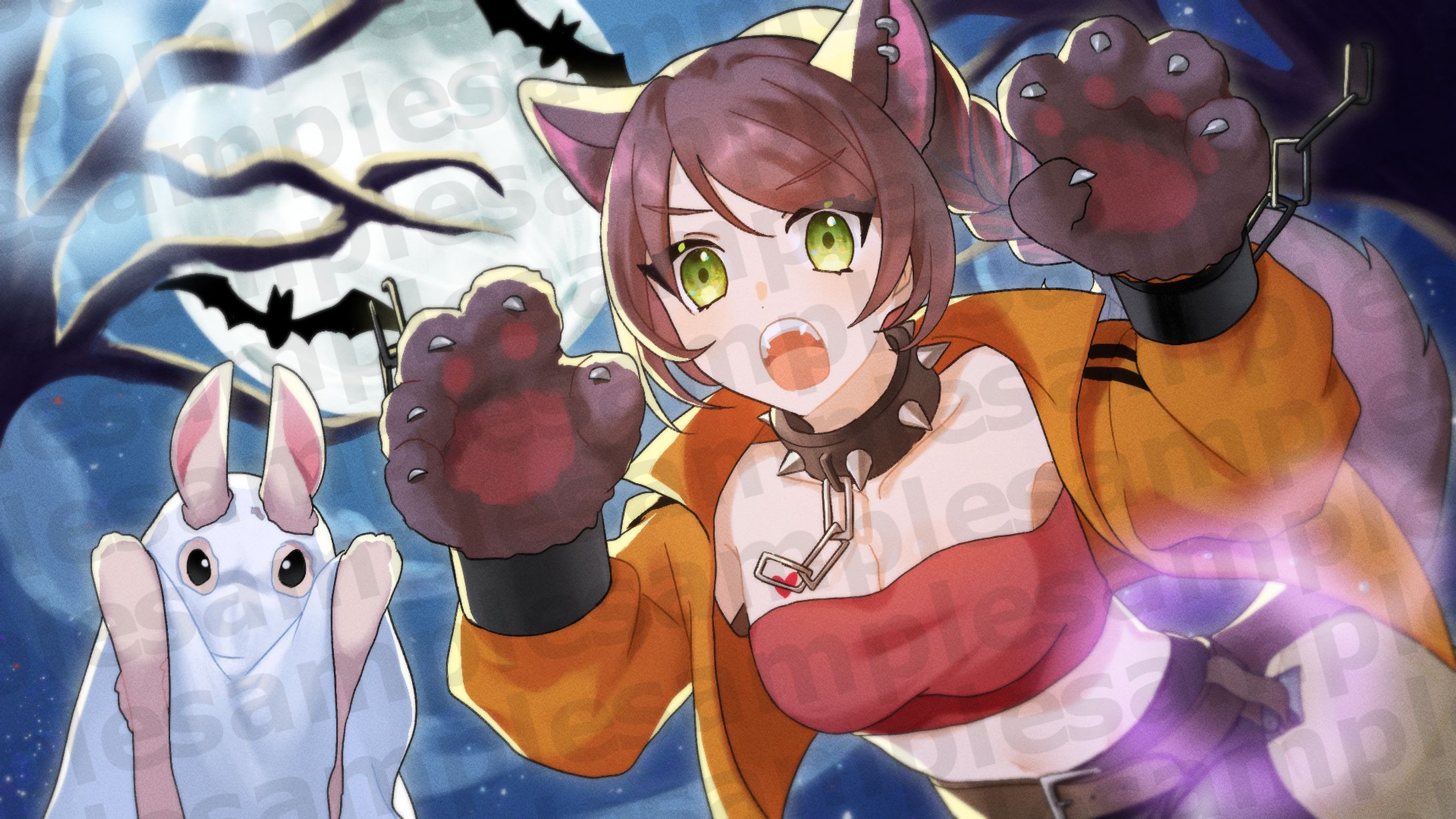 兎束イサラ様　ハロウィンイラスト-1