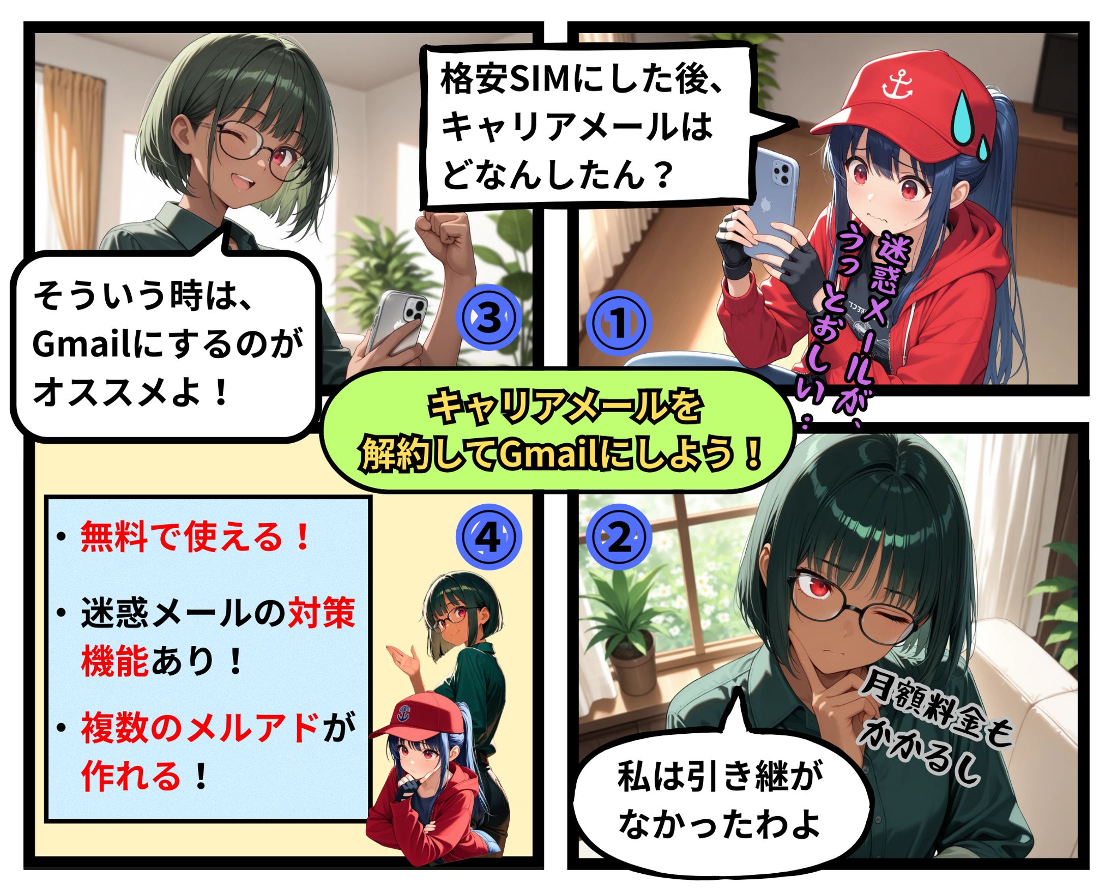 キャリアメールを解約してGmailにしよう！-1