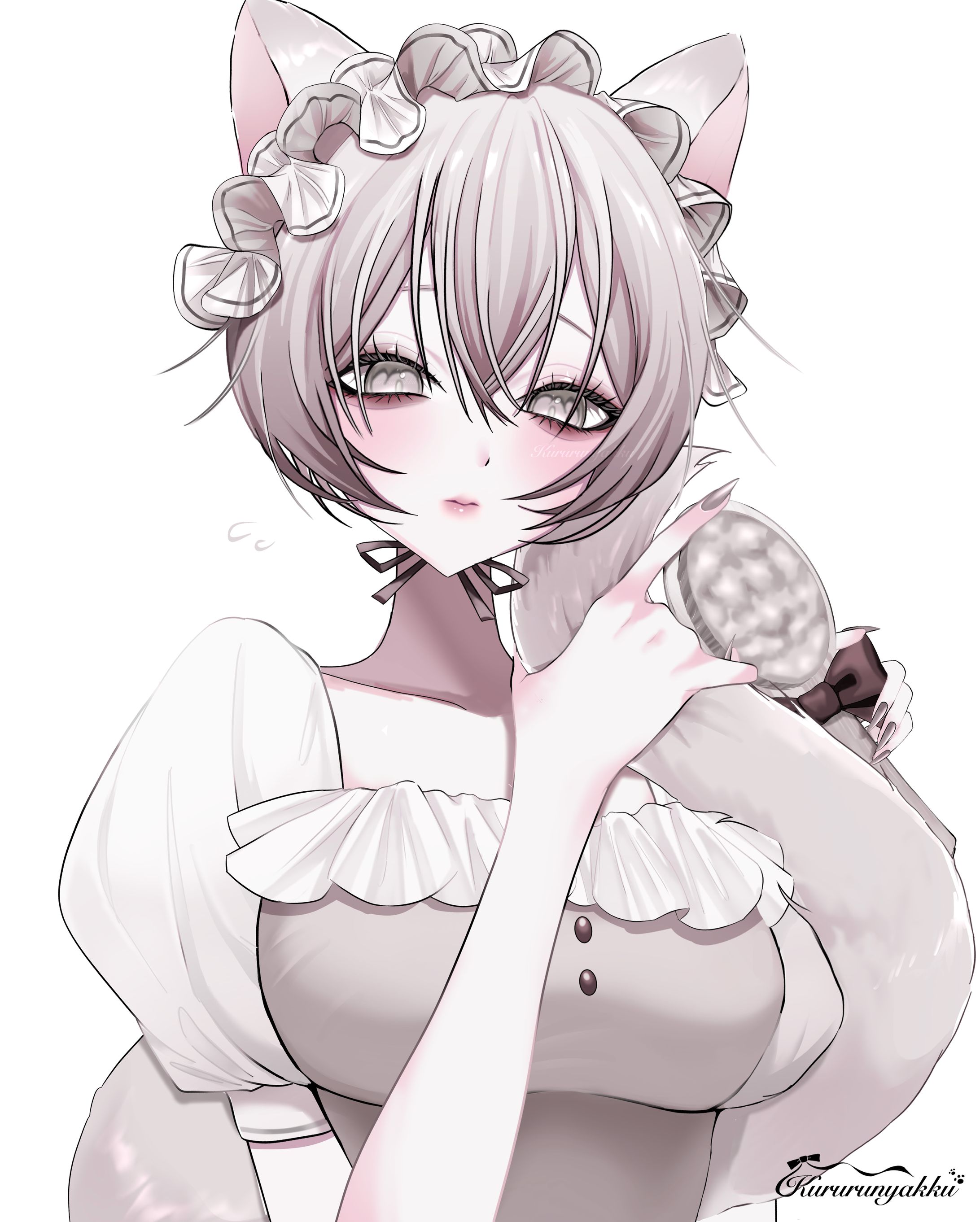 ୨୧┊︎ oc ┊︎おめかしお寝坊猫メイドちゃん-1