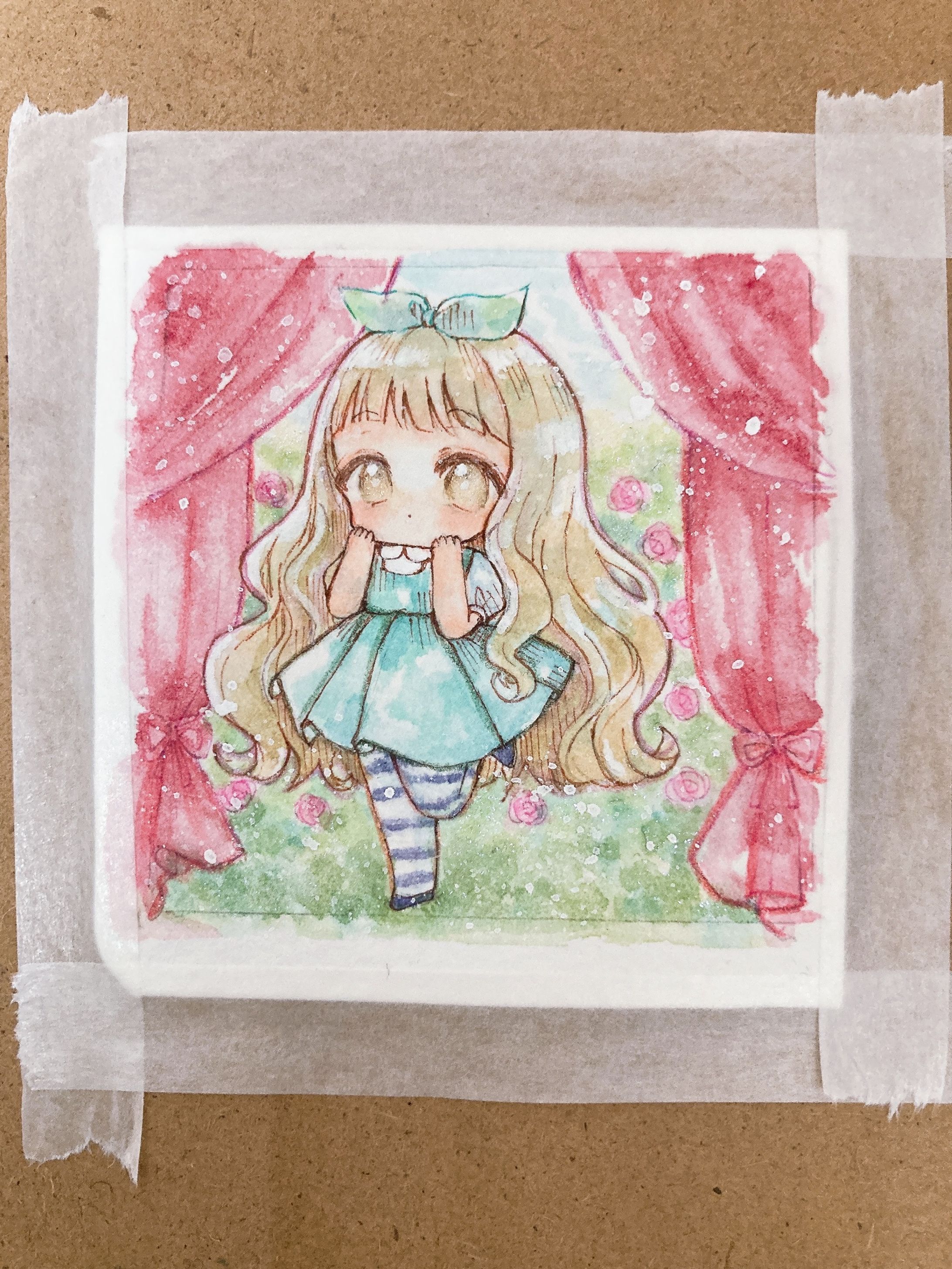 展示会販売作品 水彩画-1