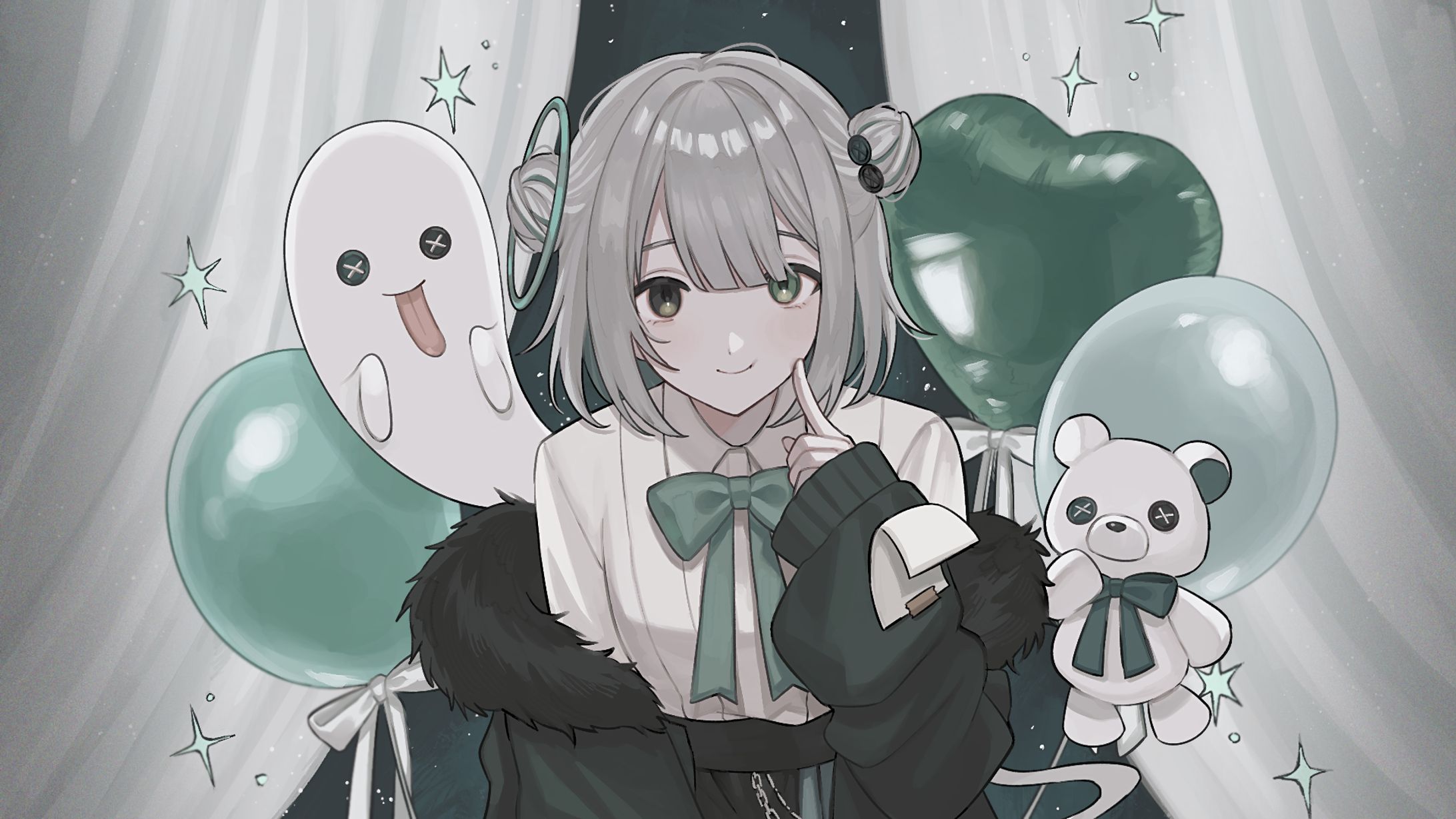 夜坂ユウ様 1周年記念イラスト-1