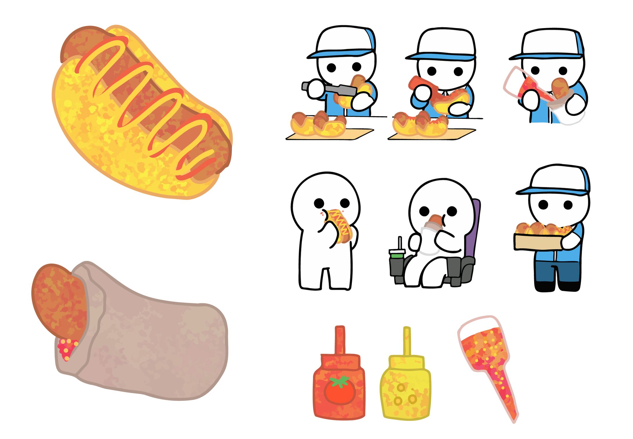 ホットドッグセット-1