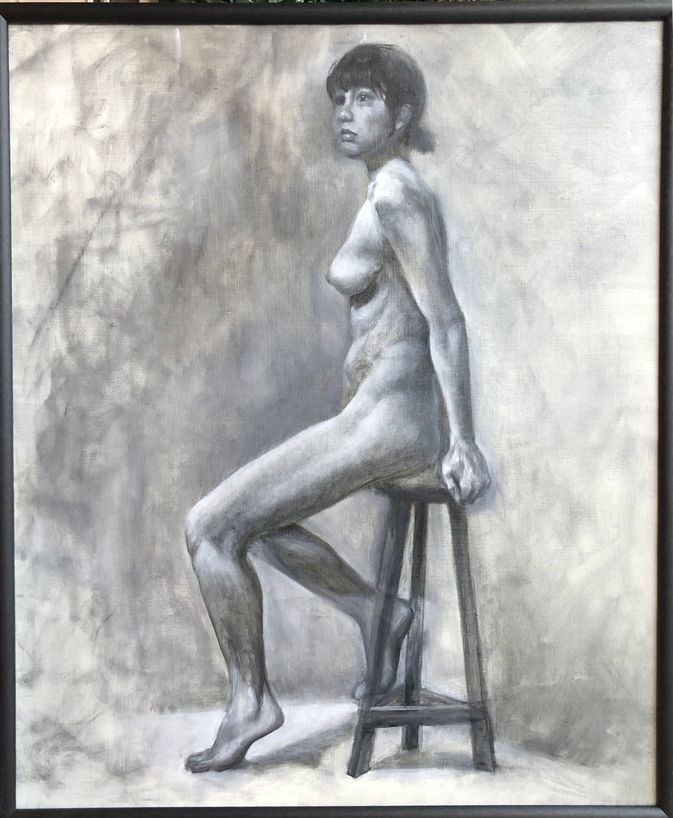 油彩　F20　人物画　2021年-1