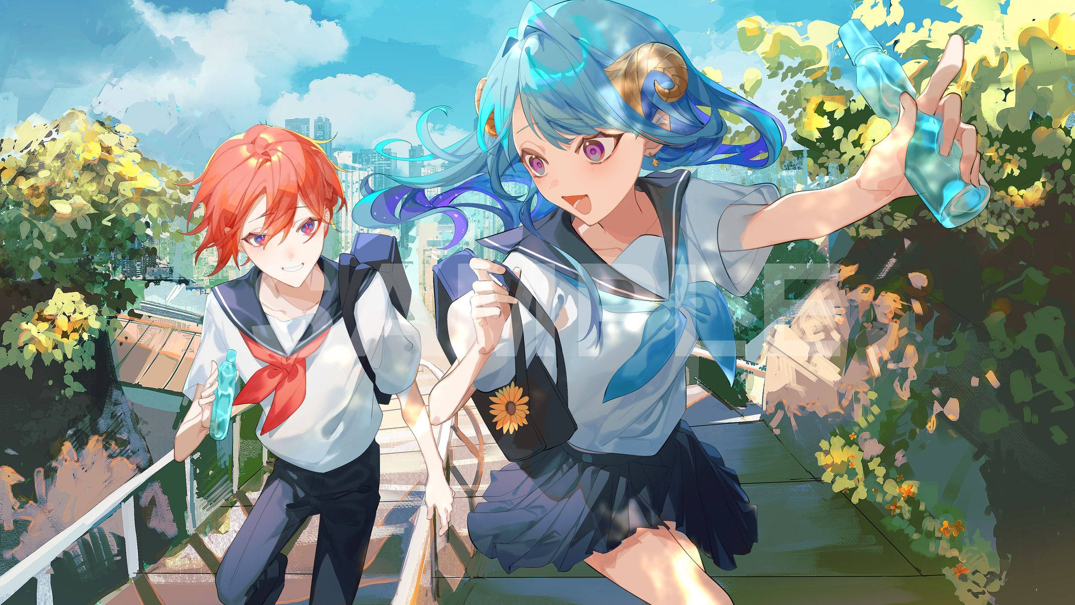 メリ埜様「ブルーアンビエンス」MVイラスト-1