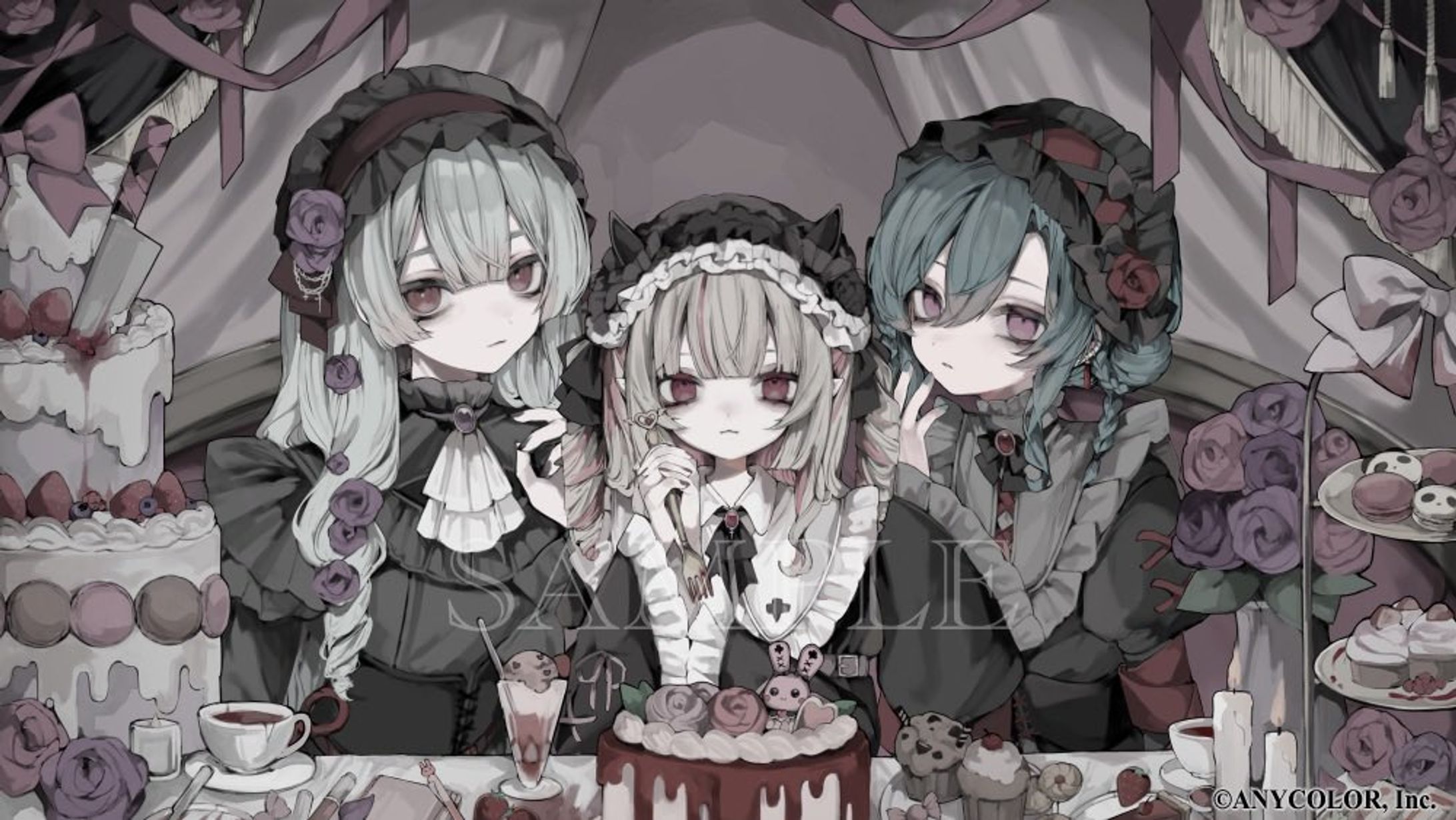 にじさんじ所属 こじらせハラスメントfeat.魔界ノりりむ 【「# 最強ぽえむ(ぁ、)」】MVイラスト-1