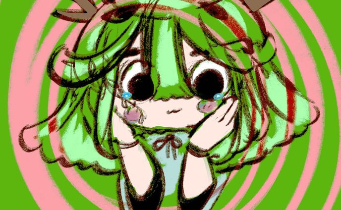 🦌ㄘゃん #おコメの子  #イラストグラム  #緑