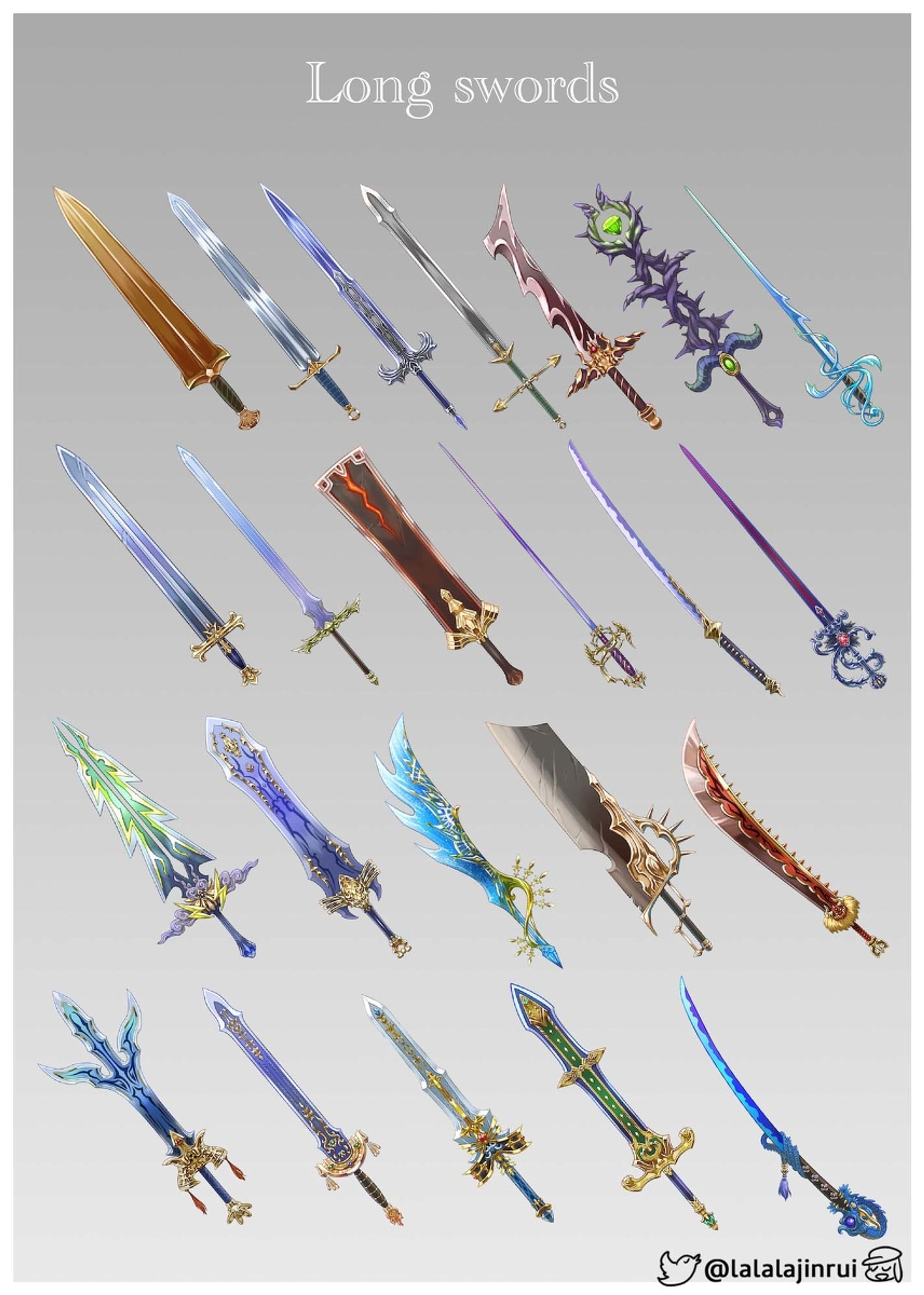 Design of weapons and armors for online game-1