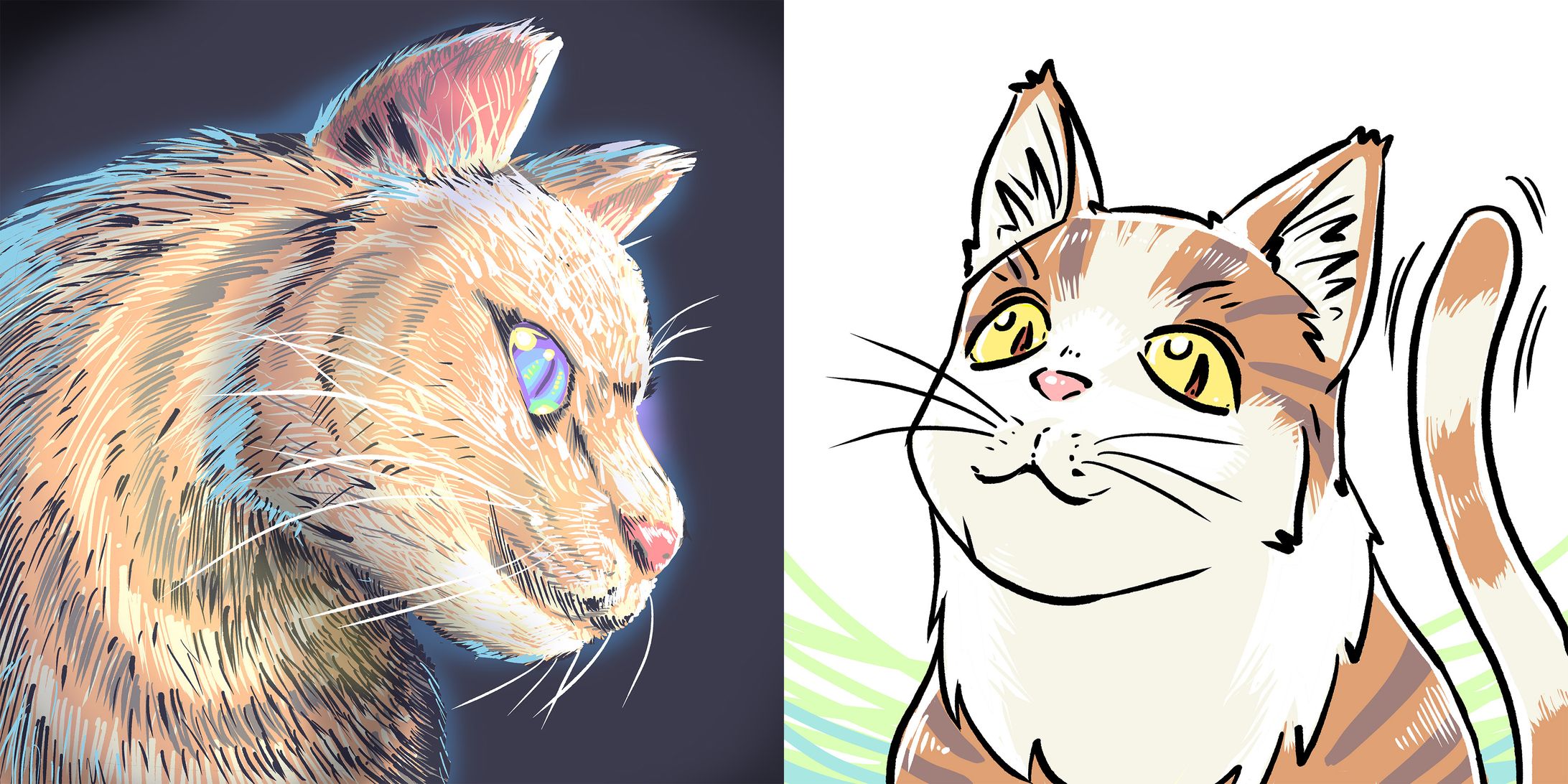 【イラスト制作サンプル】猫ちゃん🐈️-1