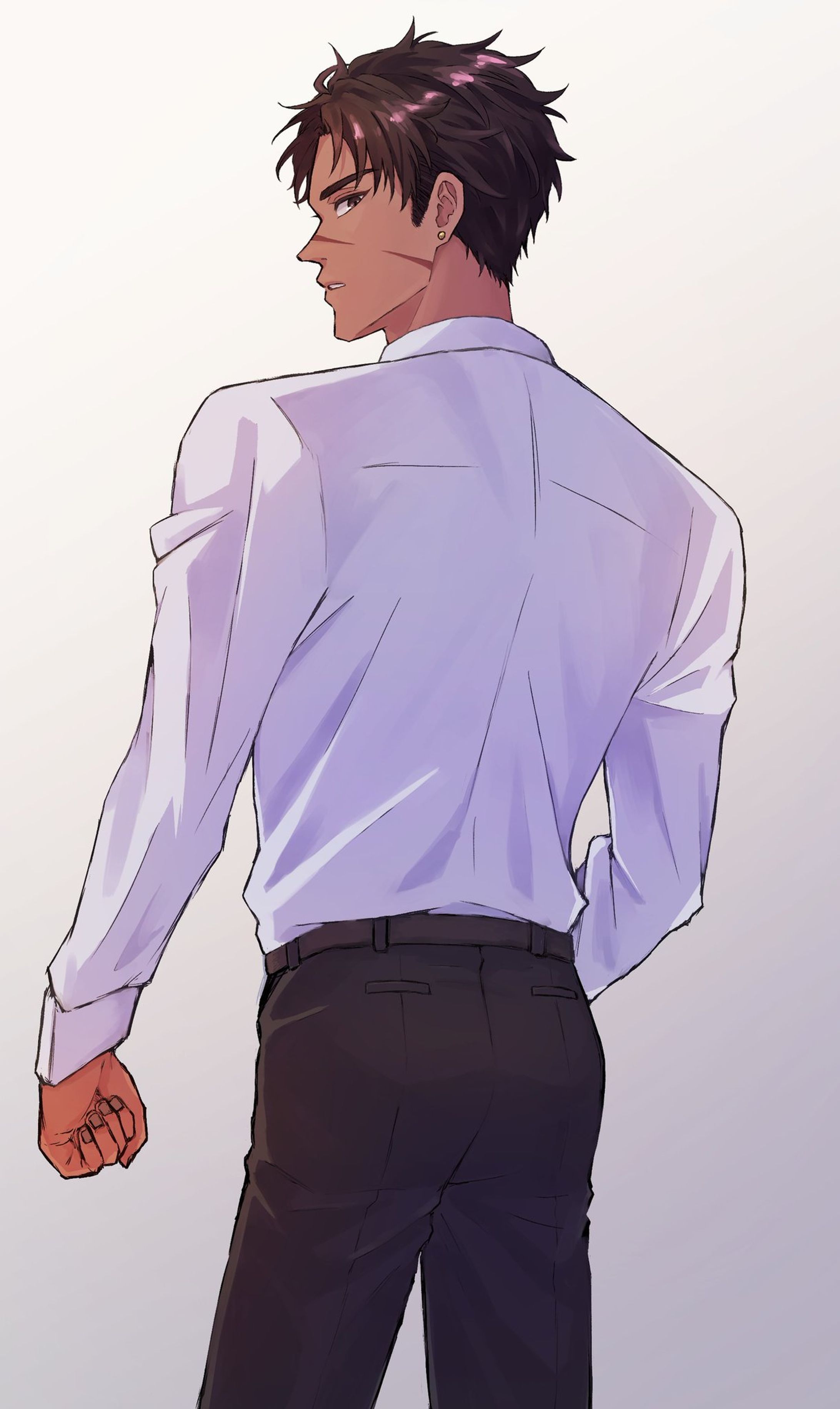 創作褐色男子-1