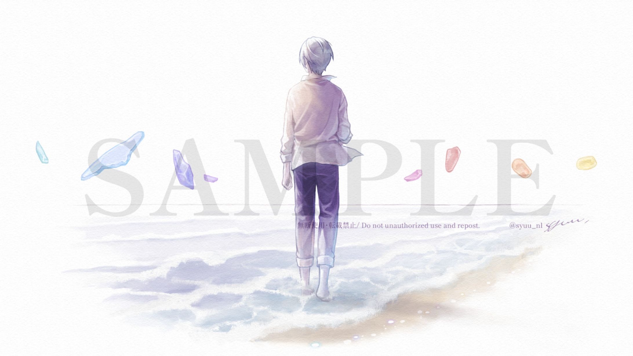 【個人依頼】MVイラスト『シーグラス』-1