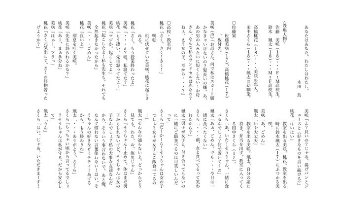 あなたはあなた、わたしはわたし。　2022/11/25