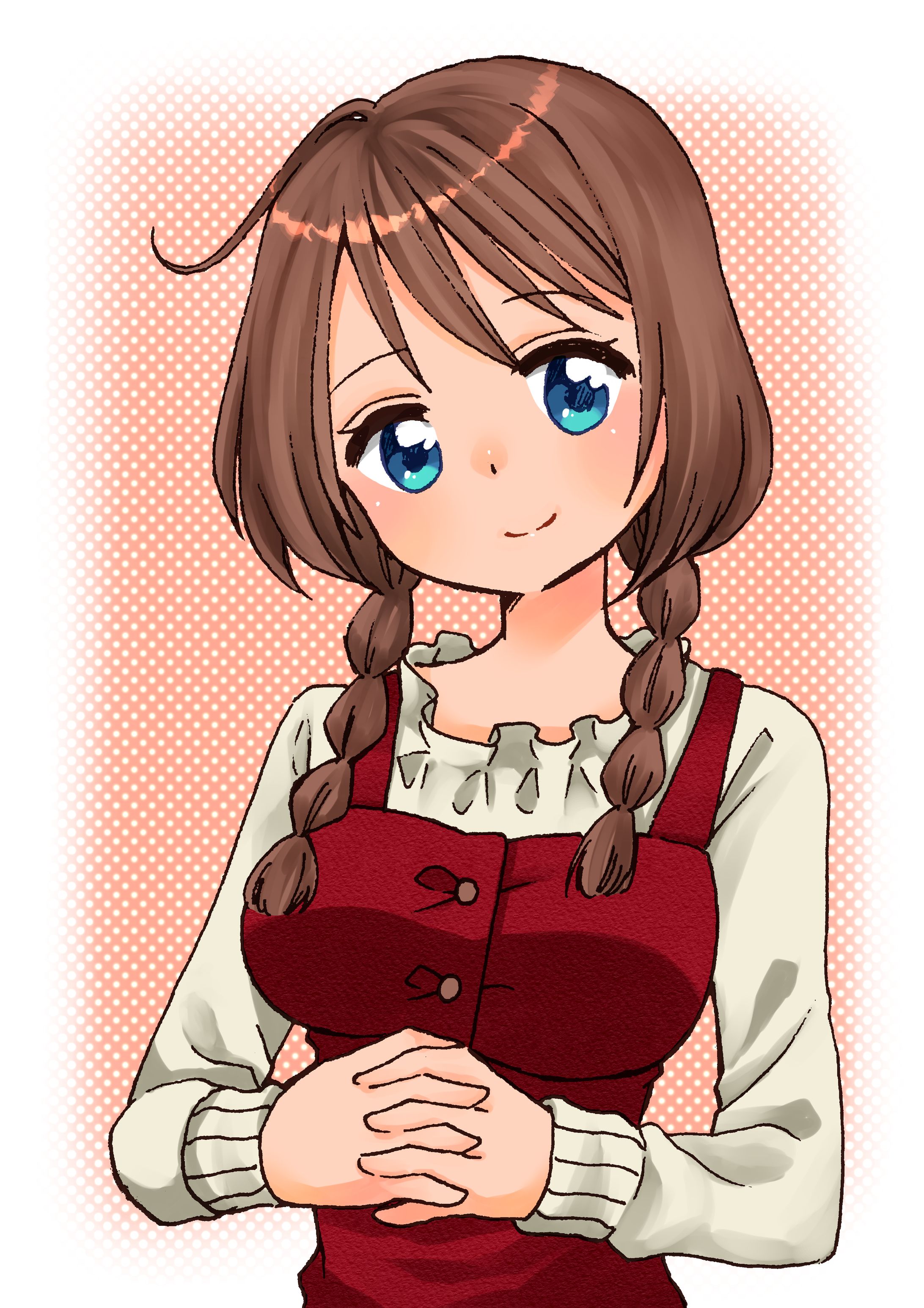 三つ編みの少女-1