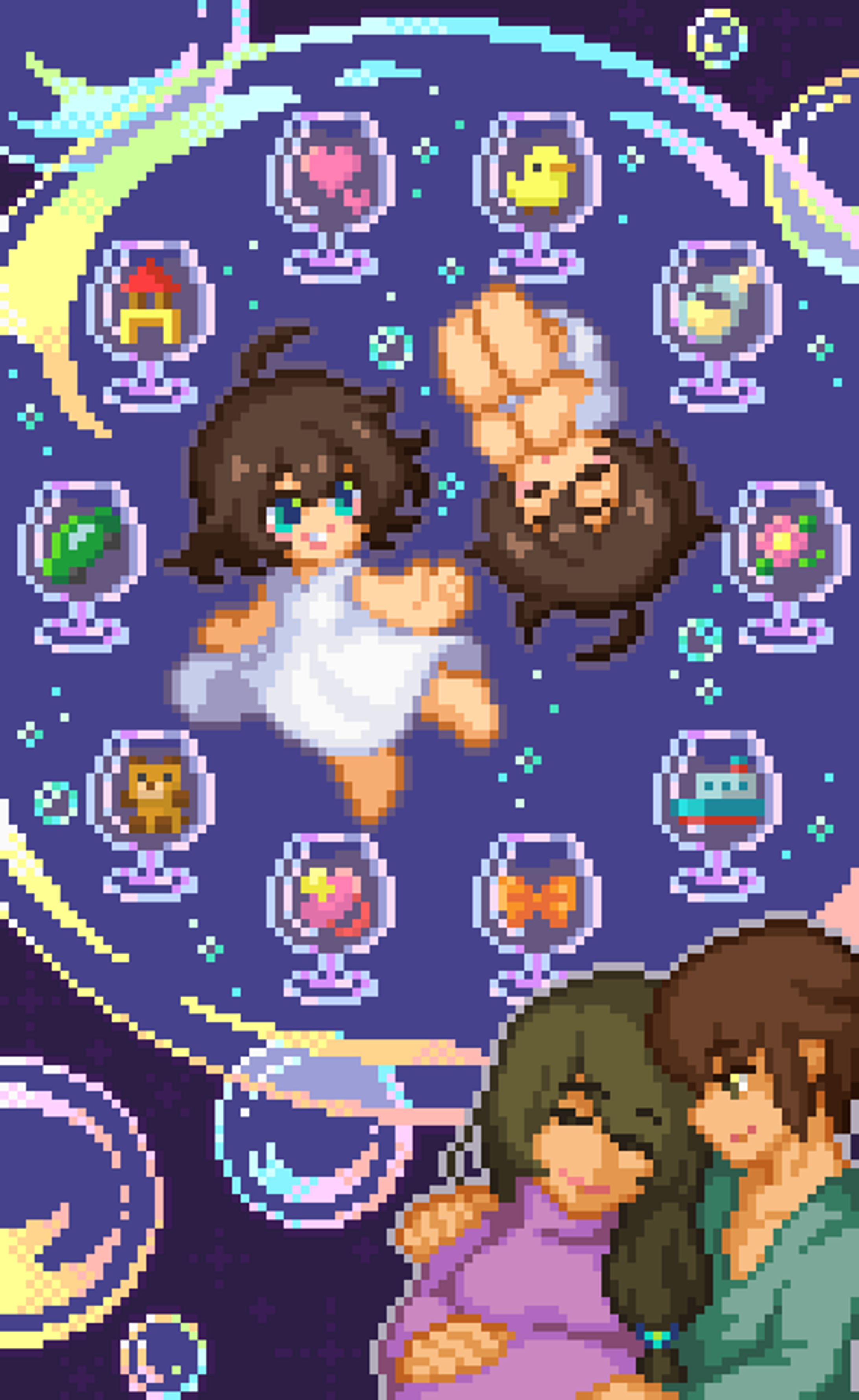 tarot of pixelartよりカップ10-1