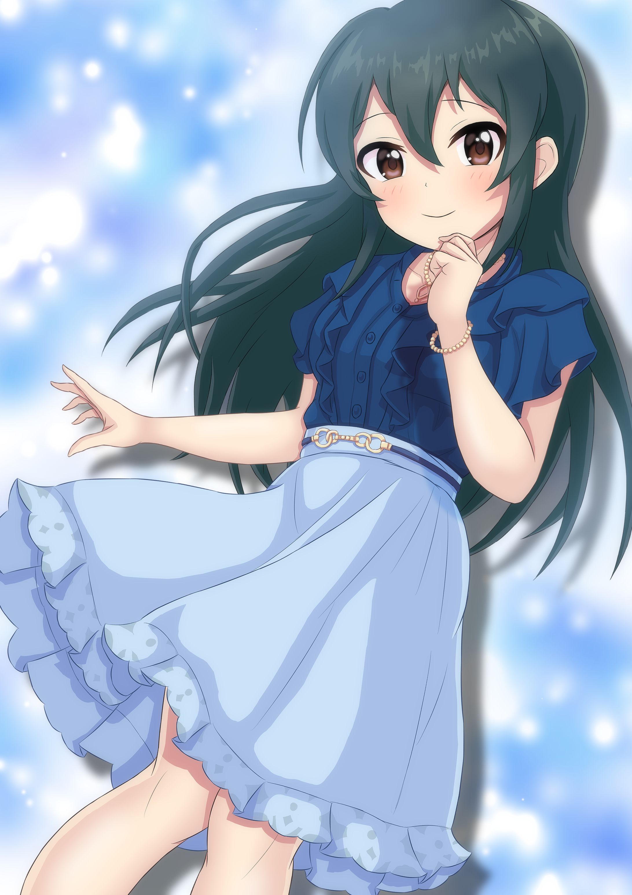 大石泉（清純派きれいめフリルブラウス）-1