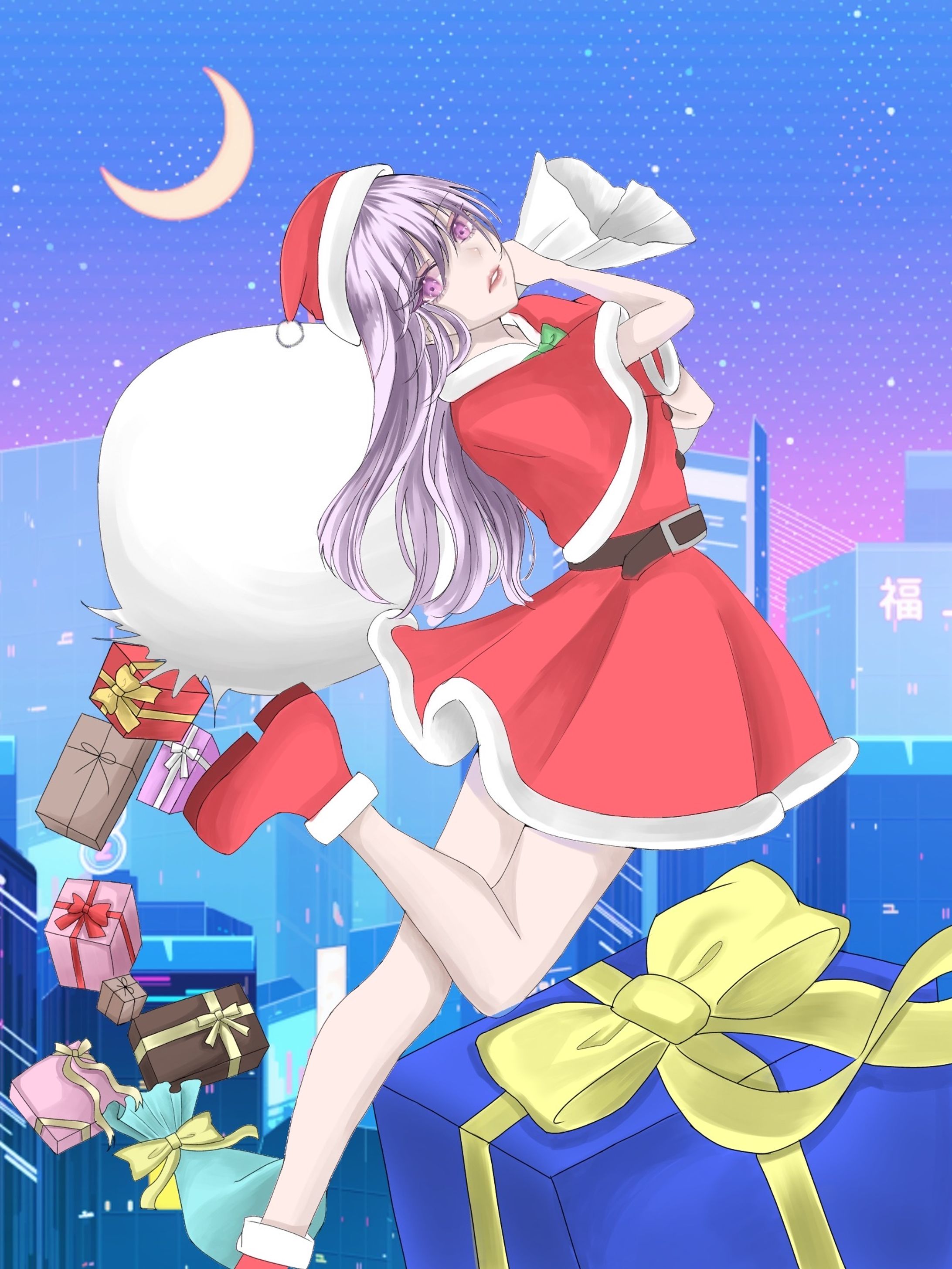 カラーイラスト　クリスマス-1