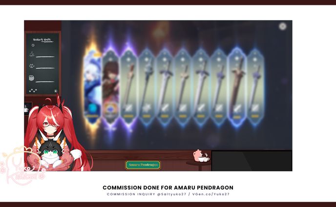 Amaru Pendragon Second Stream Overlay