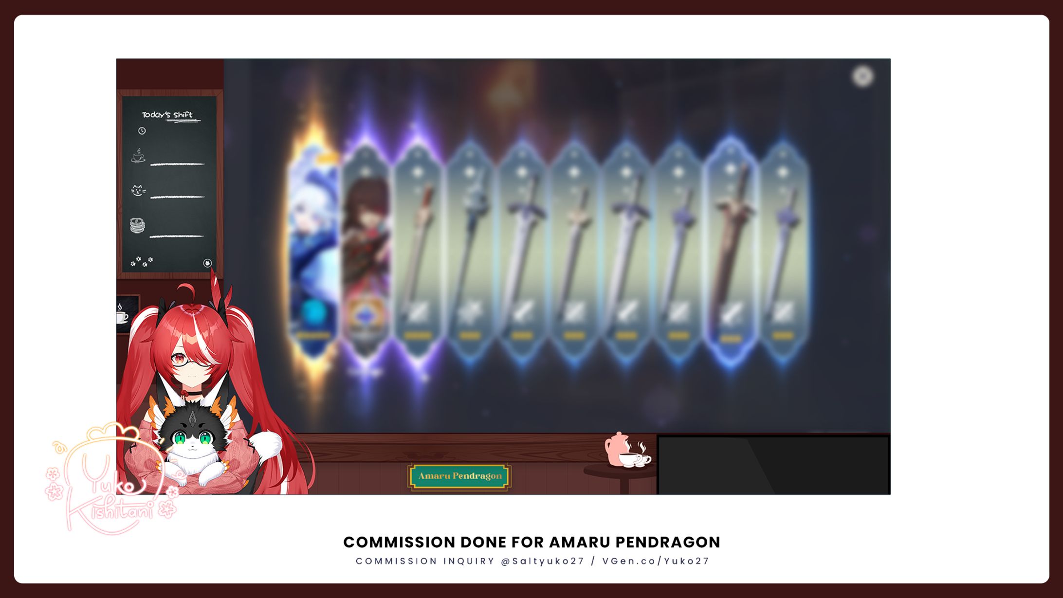 Amaru Pendragon Second Stream Overlay-1