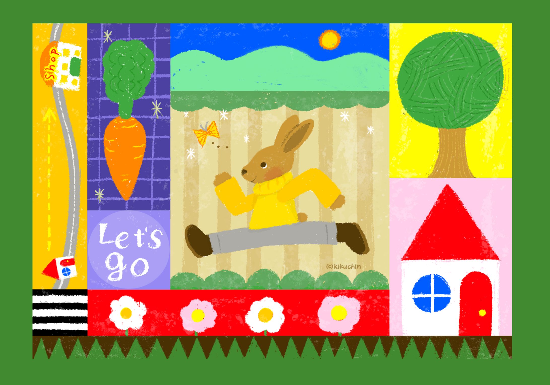 うさぎさん走る-1