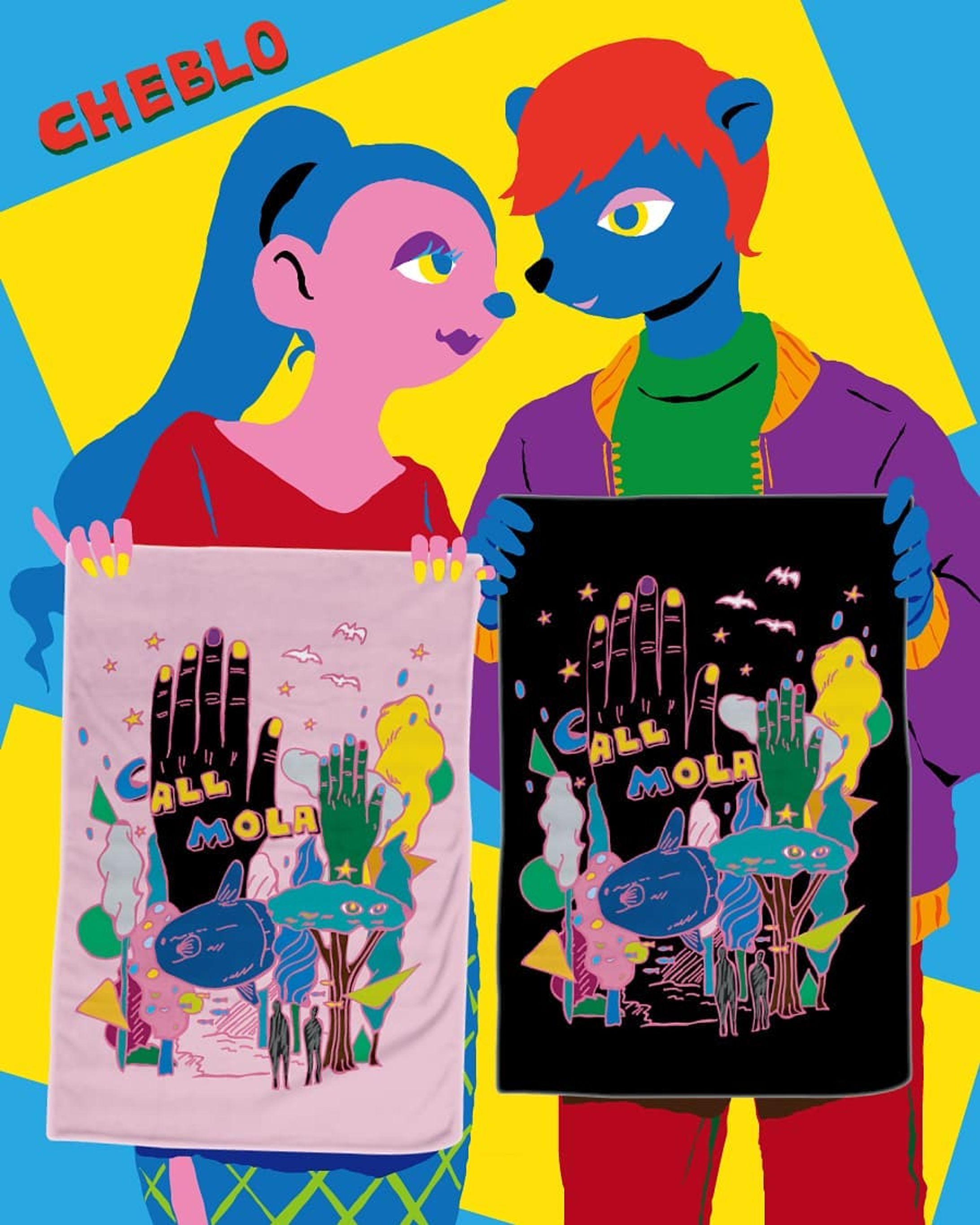 【CALL MOLA 】 のブランケット💖🌈
・
・
【スズリ】のCHEBLOのショップで販売中です🎁
・
他にも色んな商品があるので、よかったら覗いてみてね🤹💛❤
・
・
#cheblo#ポップ#イラスト#カラフル#fashion#illust#pic#絵#character#illustrator#illustrator #colorful#pop#ブランド#cute#couple#boy#girl#女の子#man #street#blanket#presents#出島#ショップ#ストリート#キャラクター#ファッション#bluehair#rock#band-1