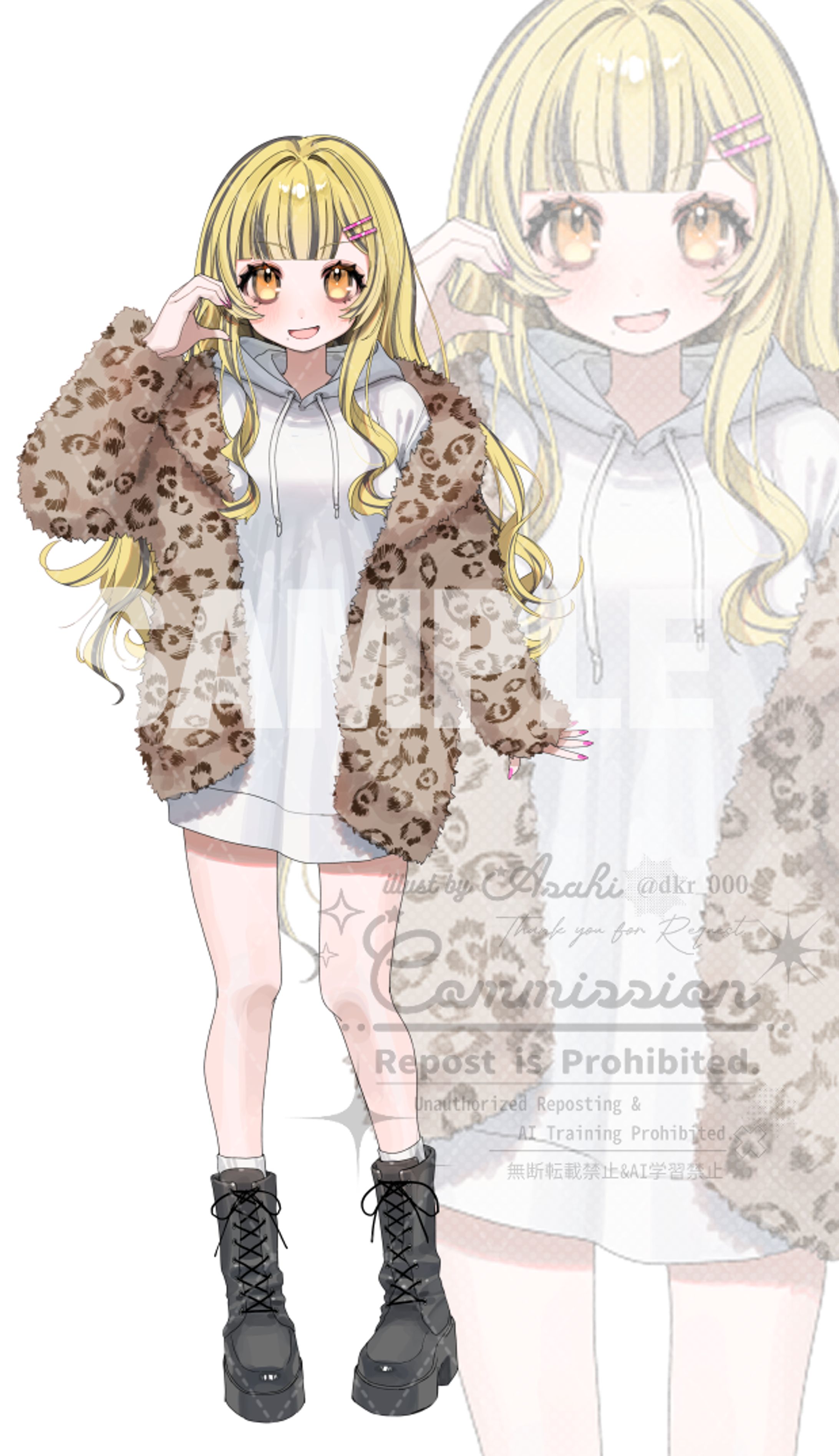 BUBBLE所属 久遠莉理様　立ち絵-1