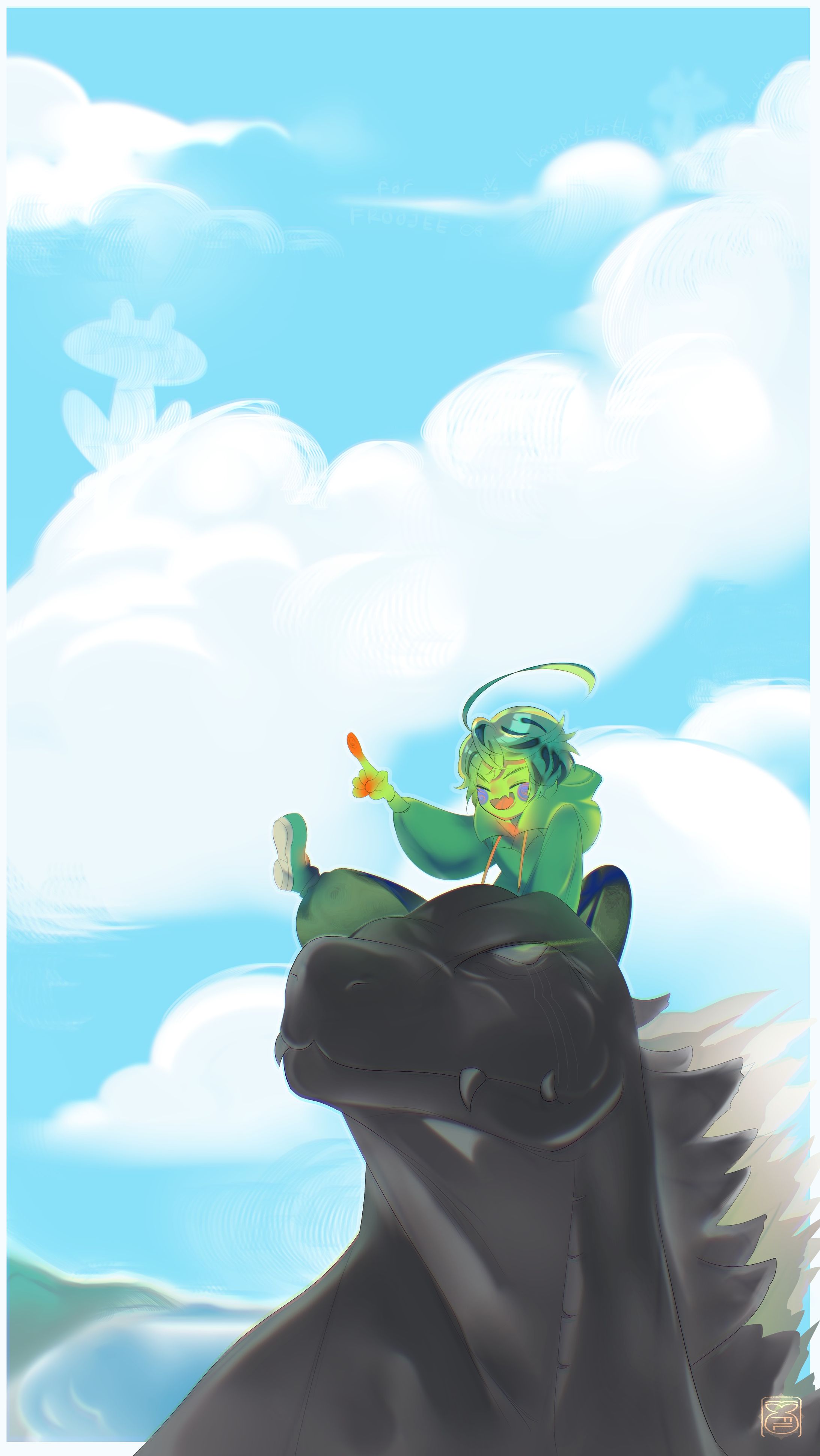 【イラスト】up there !-1