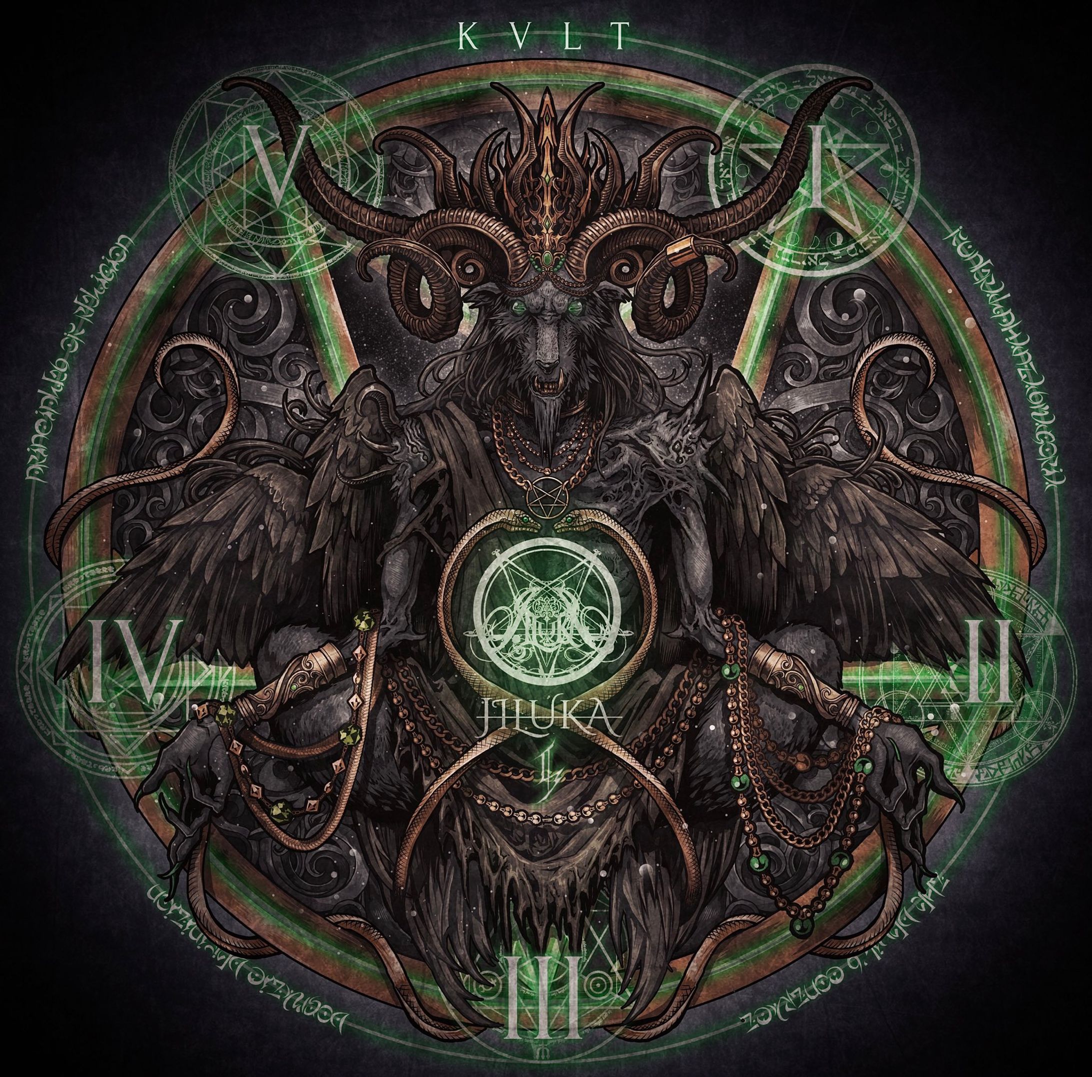 JILUKA｢KVLT｣ CDcover illust-1