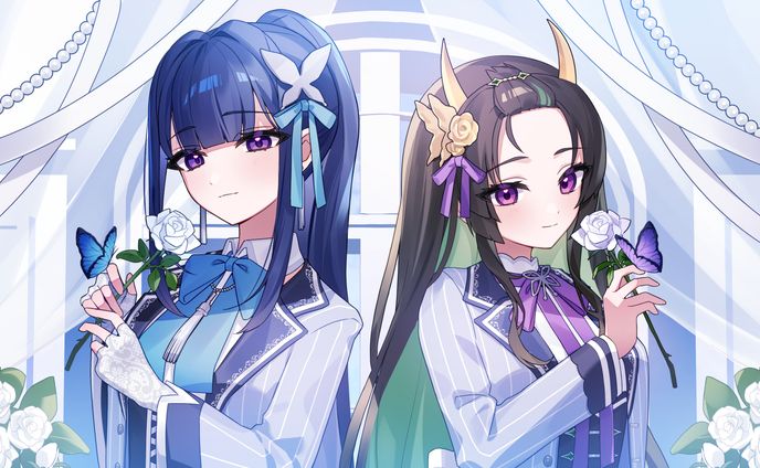 Production kawaii月蝶蘭様 華鬼結望様 MVイラスト