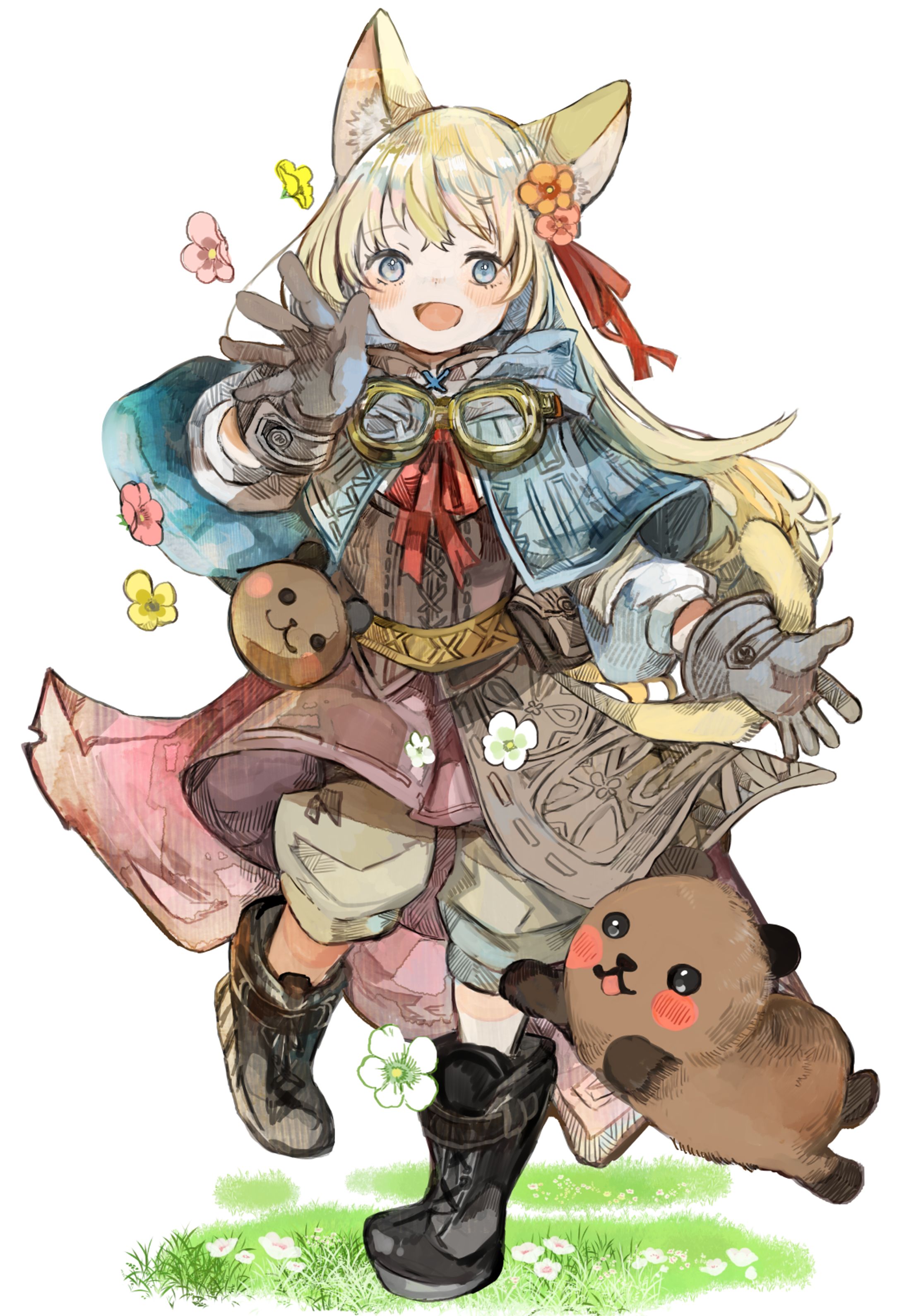 Vチューバ―花音ミルンちゃん新規イラスト-1