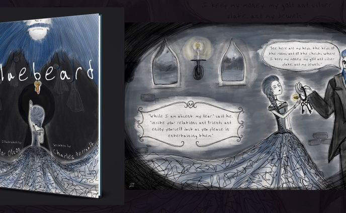 Bluebeard Book Cover & Spread