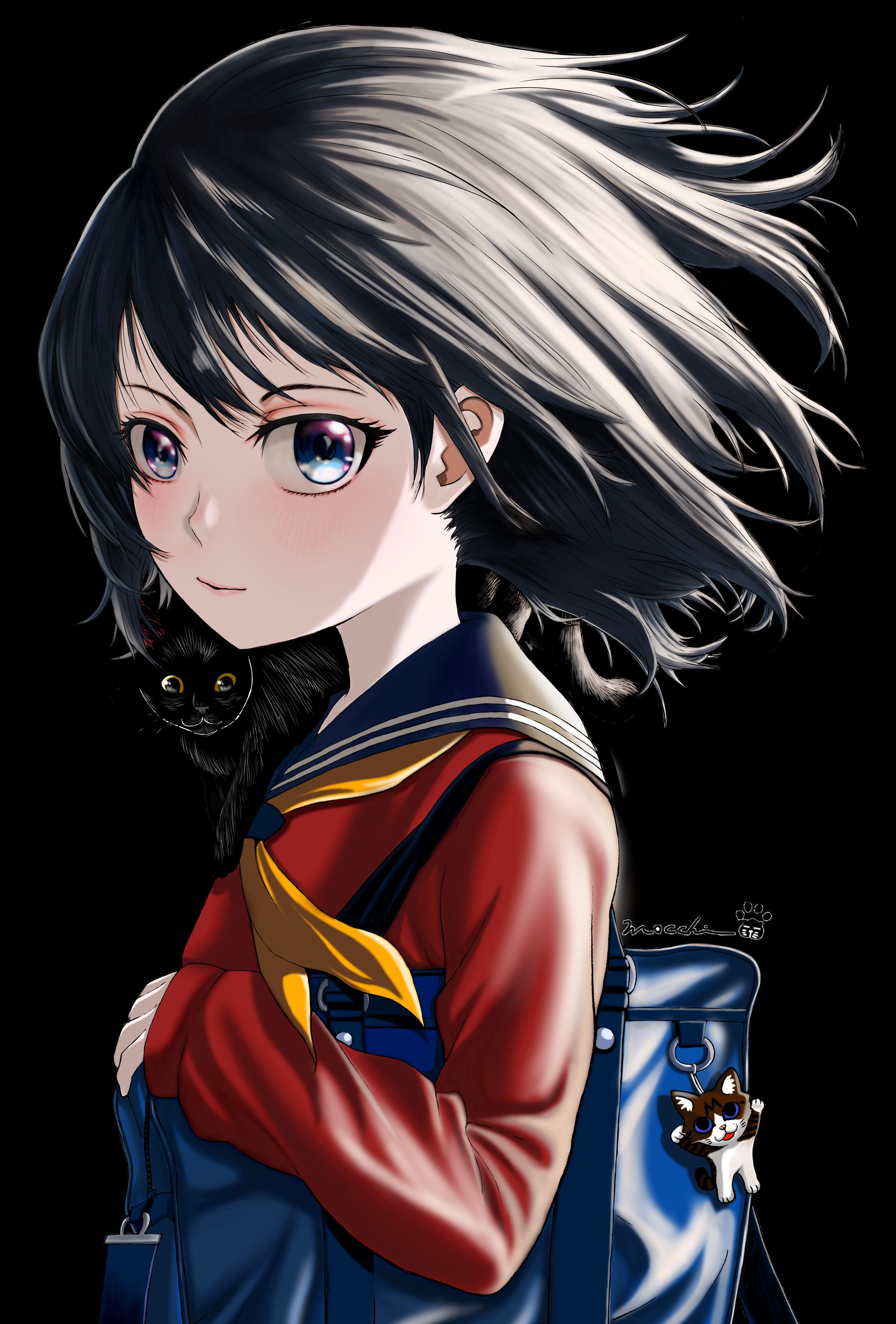 黒猫とセーラー服-1