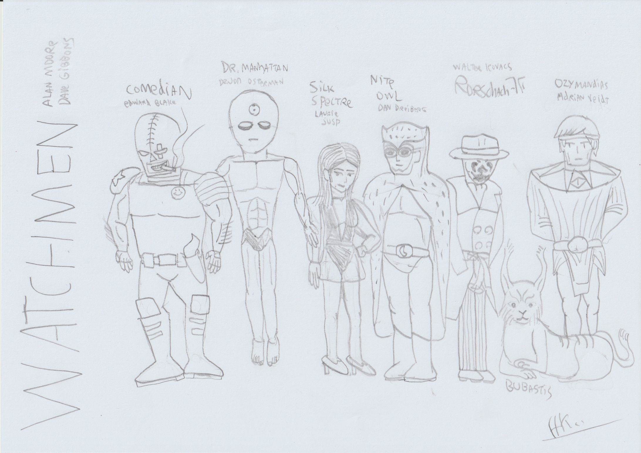 Watchmen - Original character designs-1