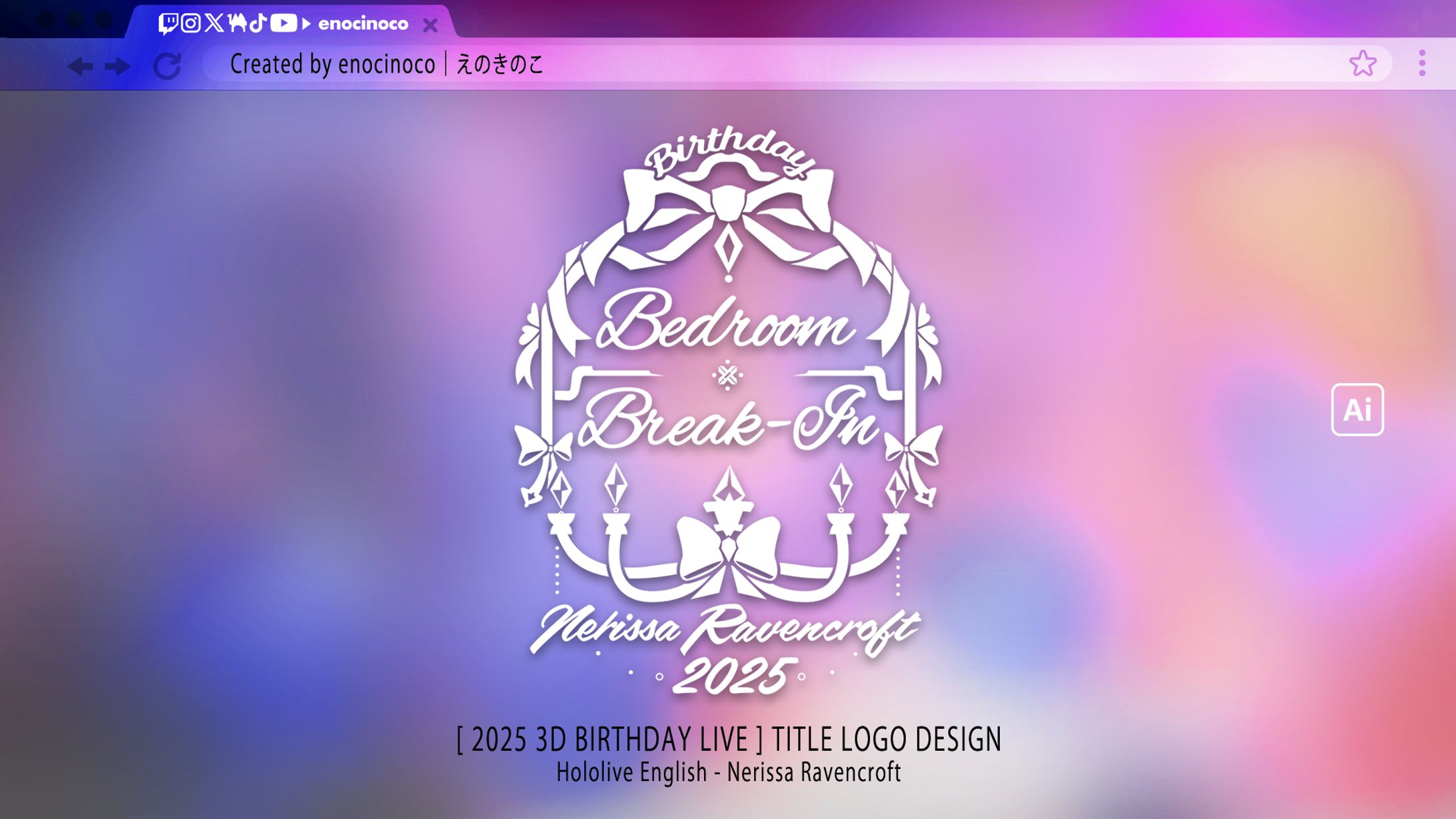 TITLE LOGO｜Nerissa Ravencroft HololiveEN-1