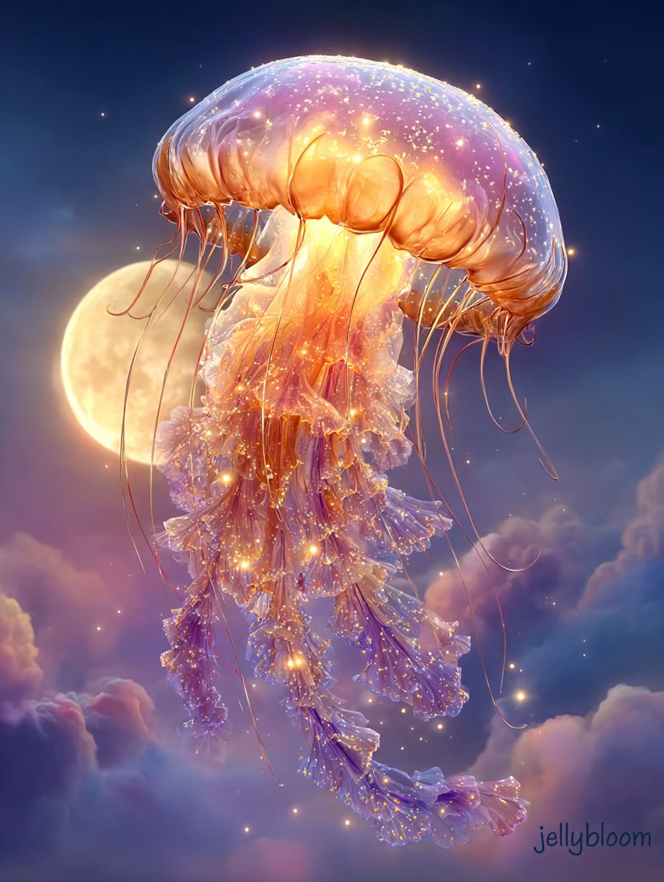 Jellyfish ✖️full moon-1