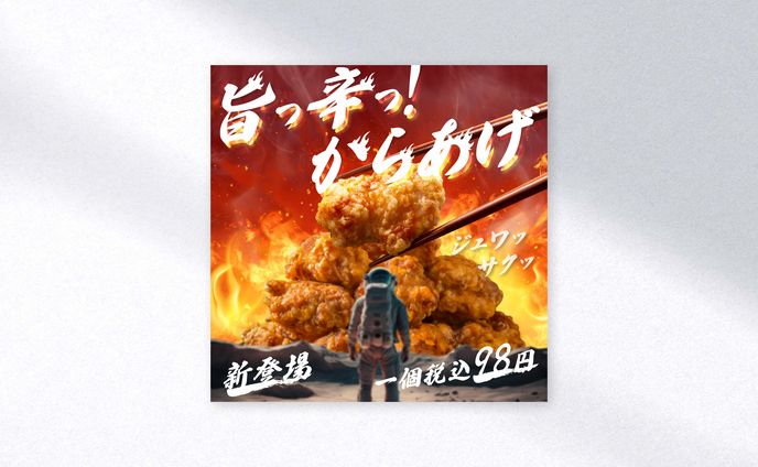 バナー制作 - 旨辛からあげ