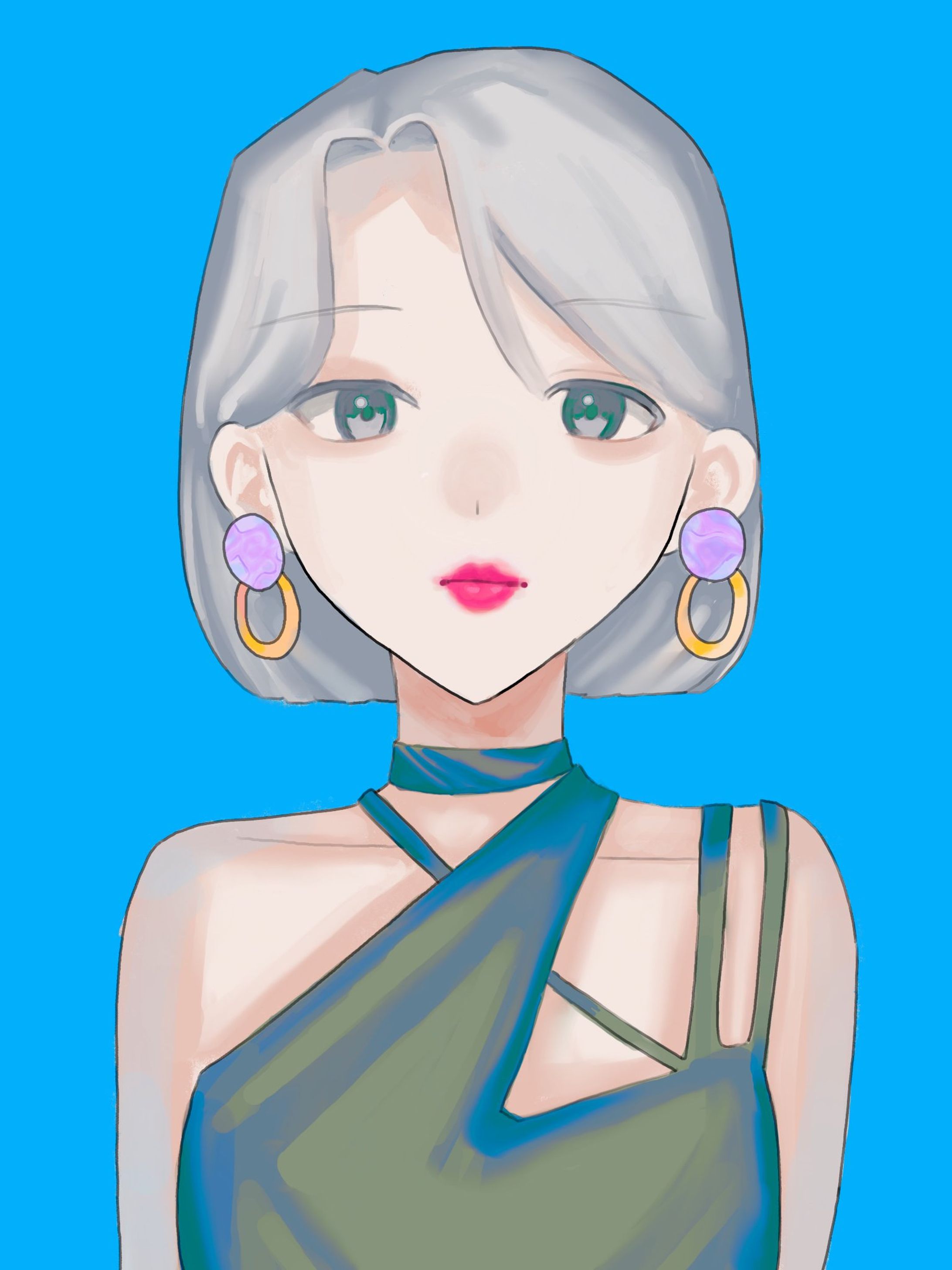 証明写真風イラスト-1