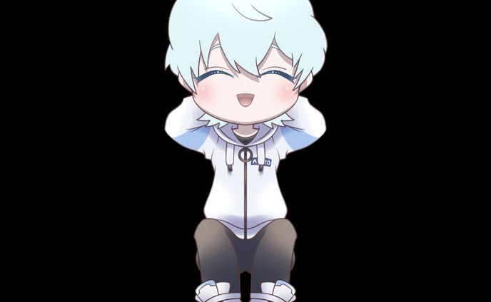涼風明人様ミニキャラ表情差分4種＋おまけ1種