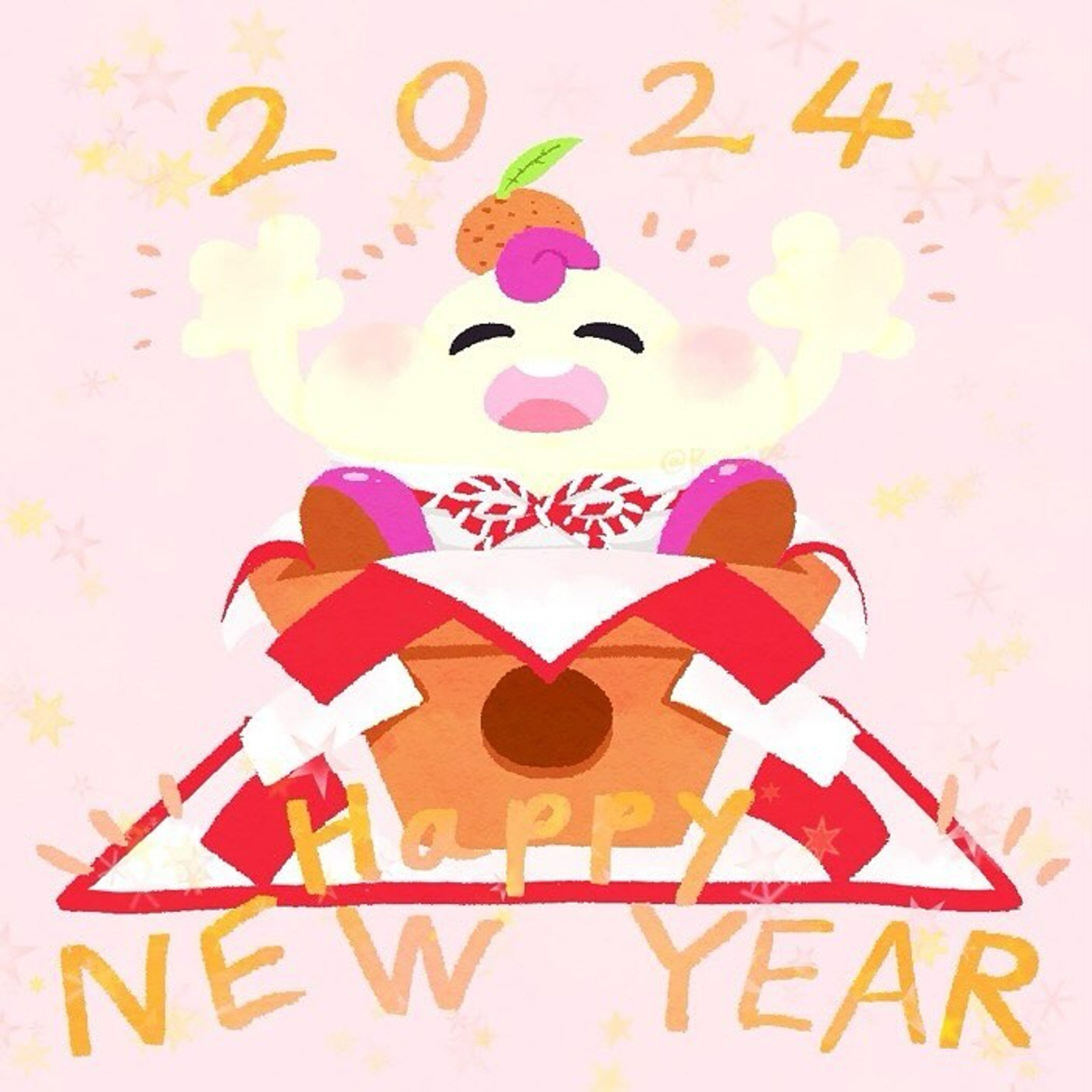 2024年‼️
今年もよろしくお願い致します✨

#supermariorpg #supermariorpggeno #geno 
#スーパーマリオrpg #マリオrpg #ジーノ #マリオrpgリメイク#マロ #おもち #かがみもち #お正月イラスト-1