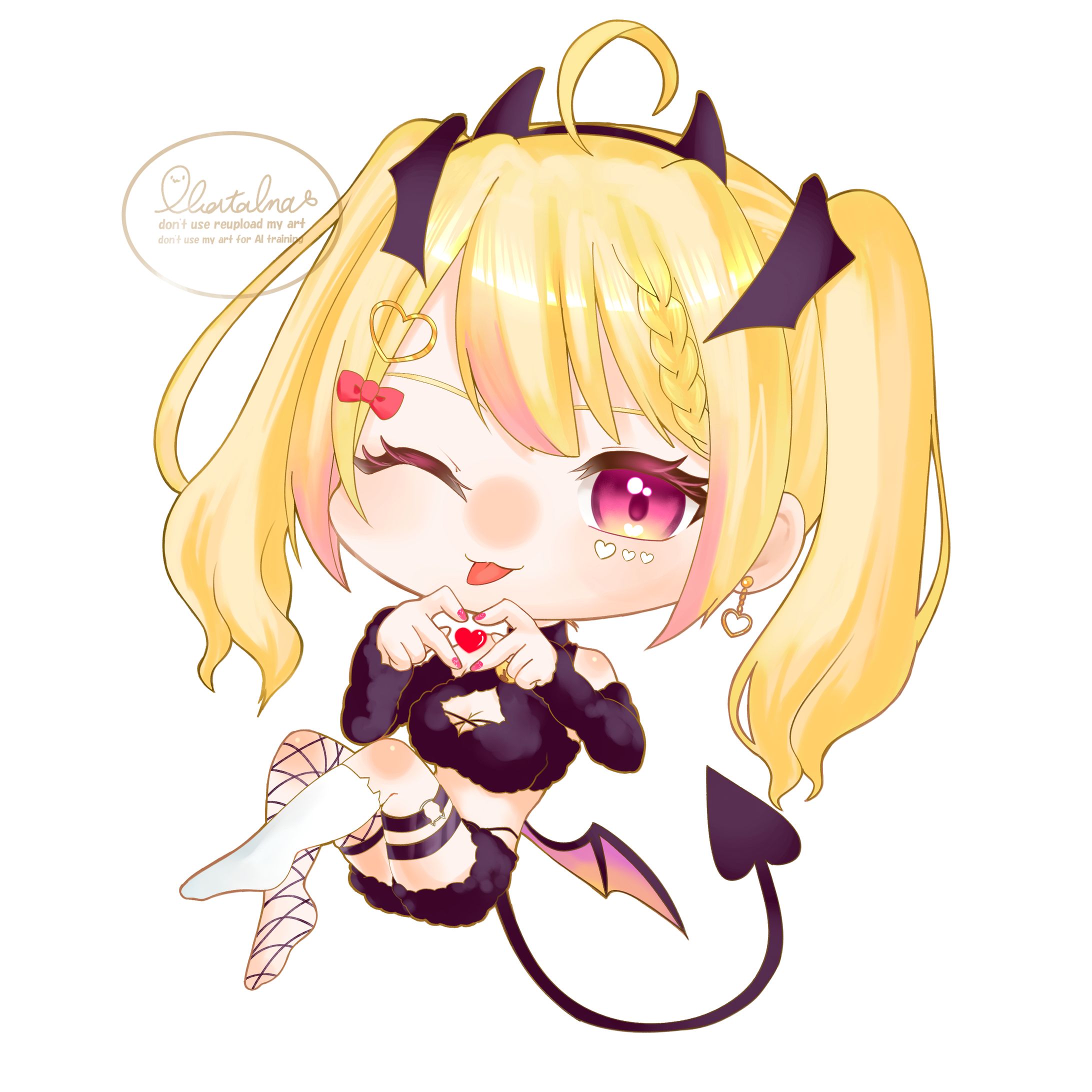 ミニキャラ：杠葉凪様-1