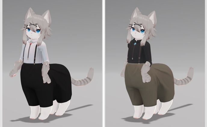 【にゃんたうろす対応】サスペンダーセット