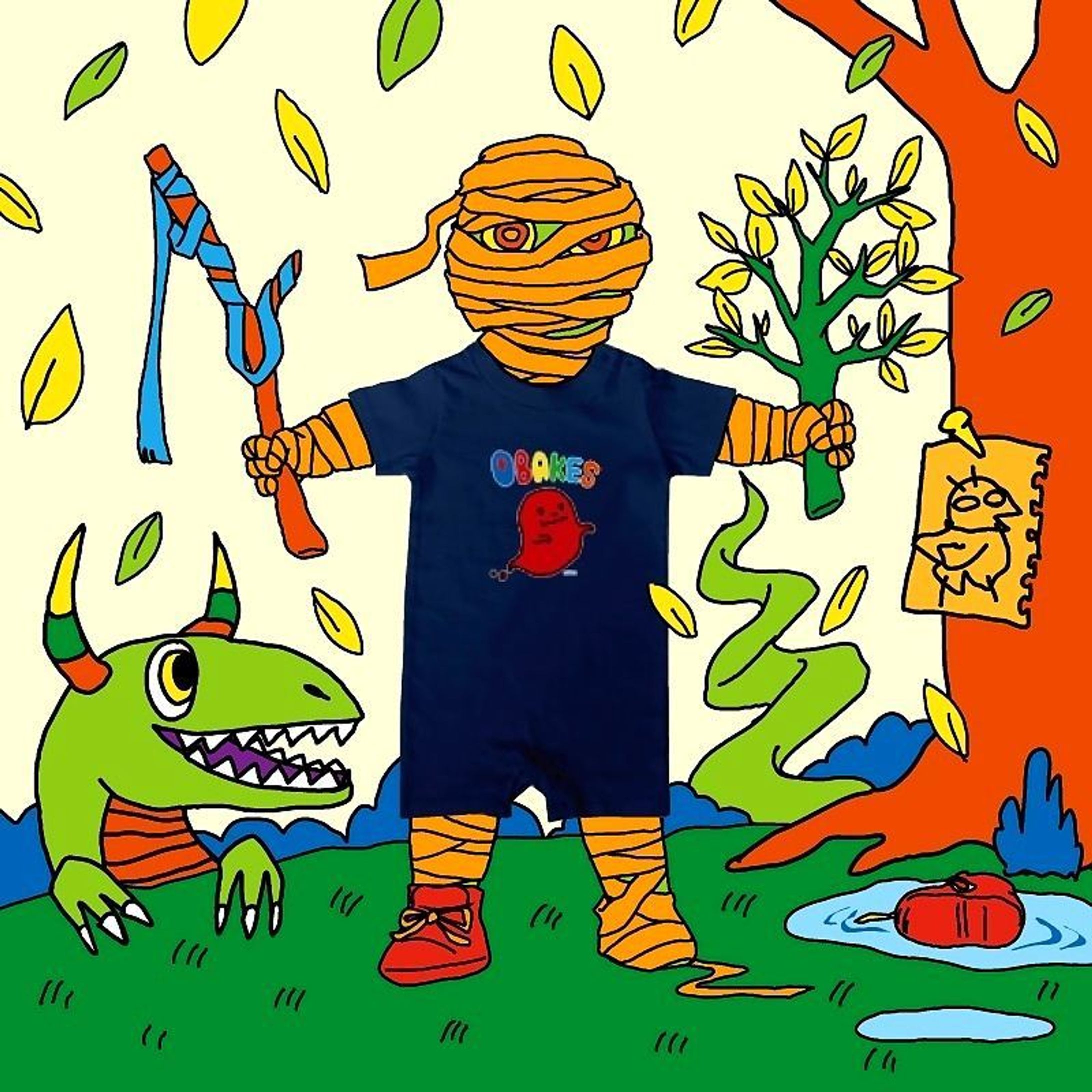 #ベビー服 #baby#ロンパース#joy#ghost#kidswear #illust#pictures#絵#イラスト#おばけ#kidsfashion #Kids#キッズ#こども服
#rompers#包帯#bandage-1