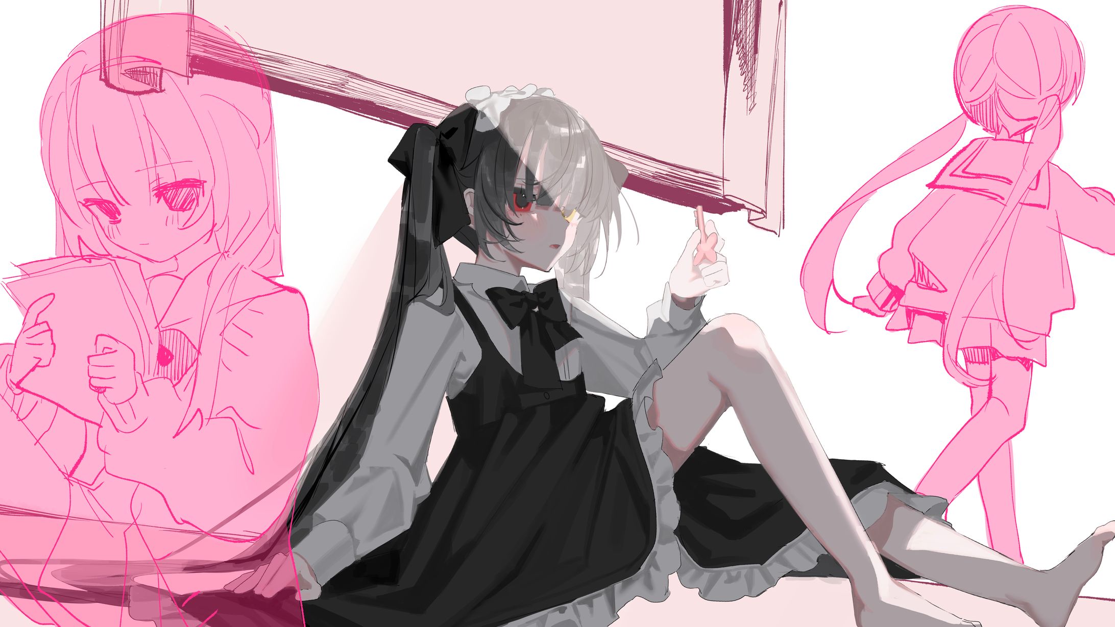 「ももいろの鍵」歌ってみたイラスト-1