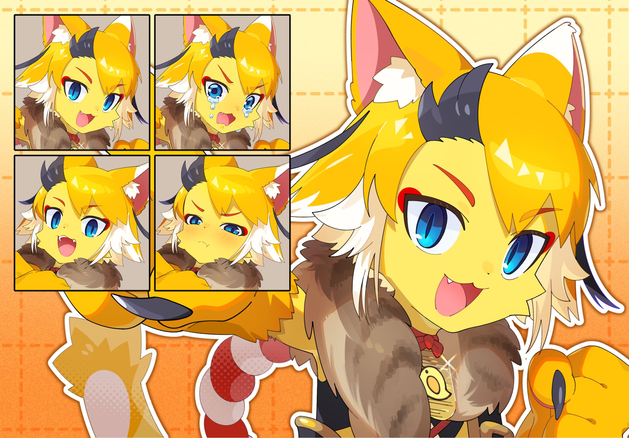 【Vtuber】らむだでるた 汎用イラスト-1
