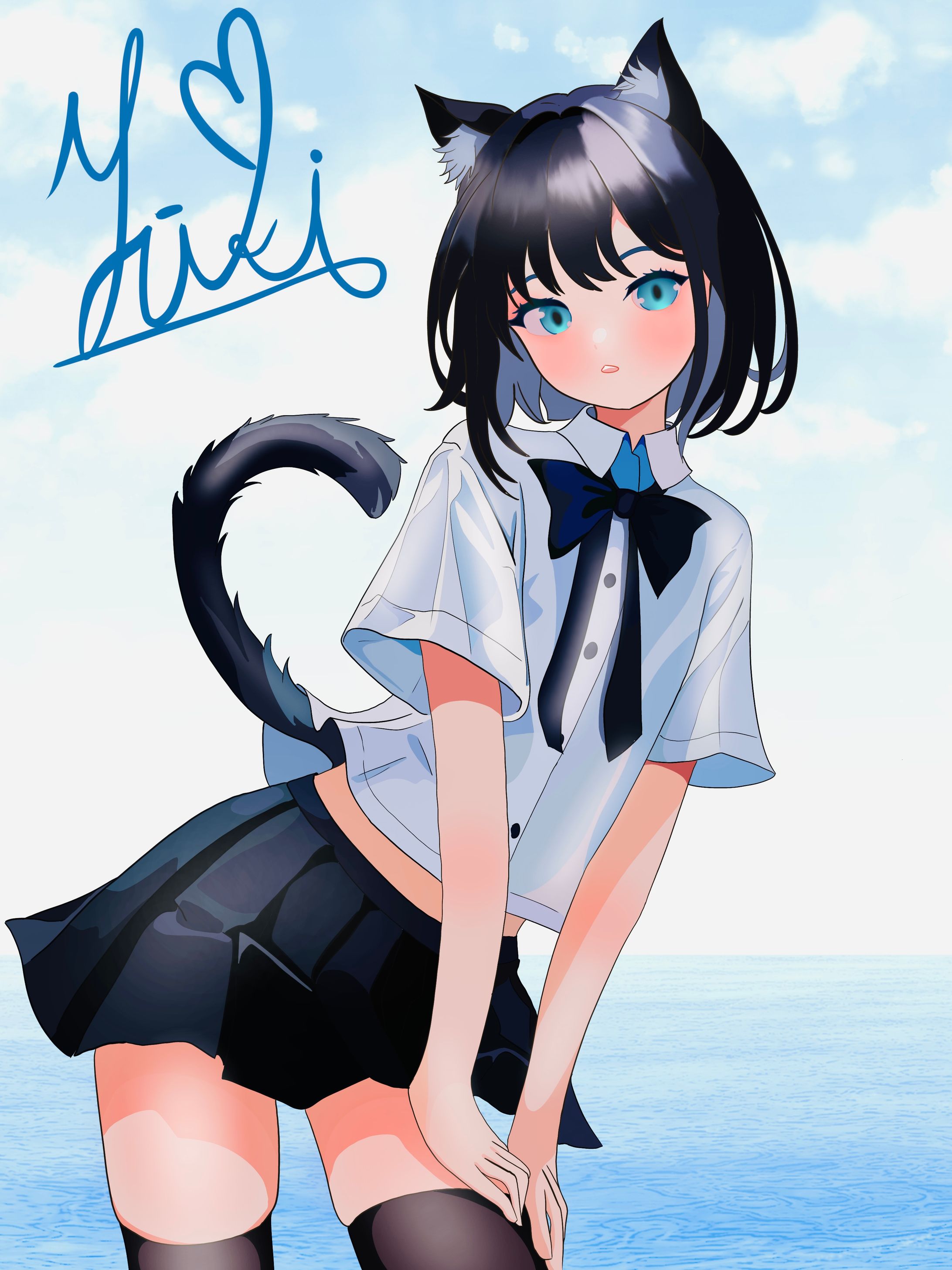 黒猫と夏空-1